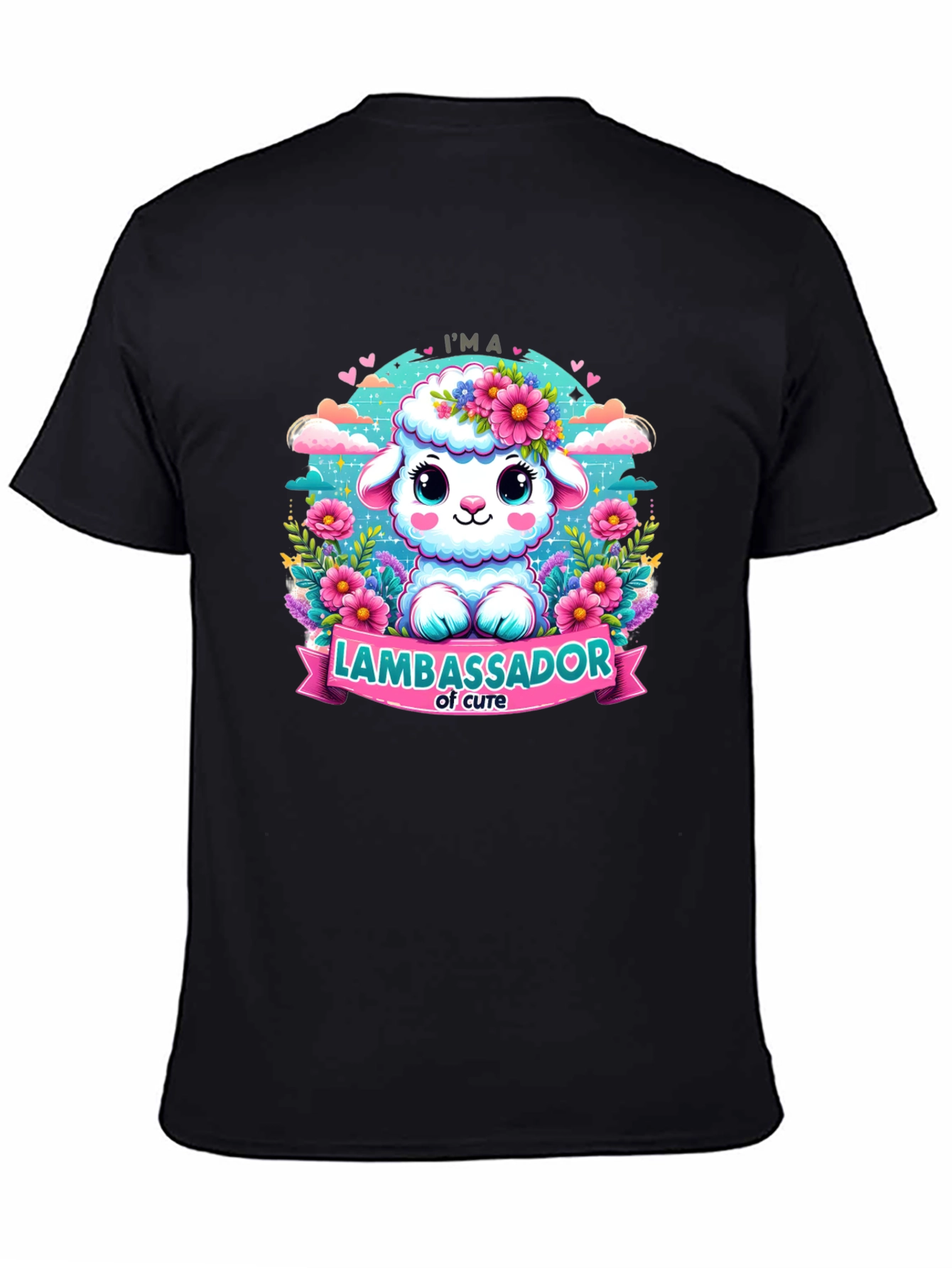 Cute Lamb Ambassador Graphic T-Shirt