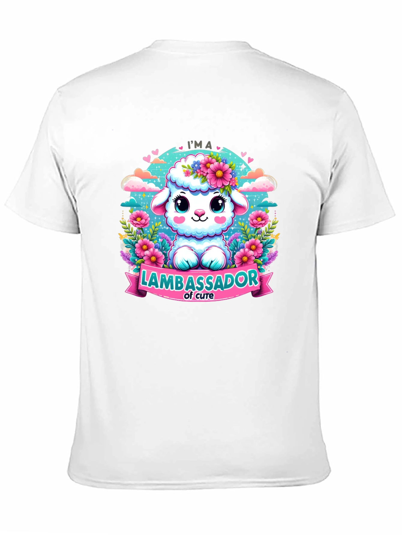 Cute Lamb Ambassador Graphic T-Shirt