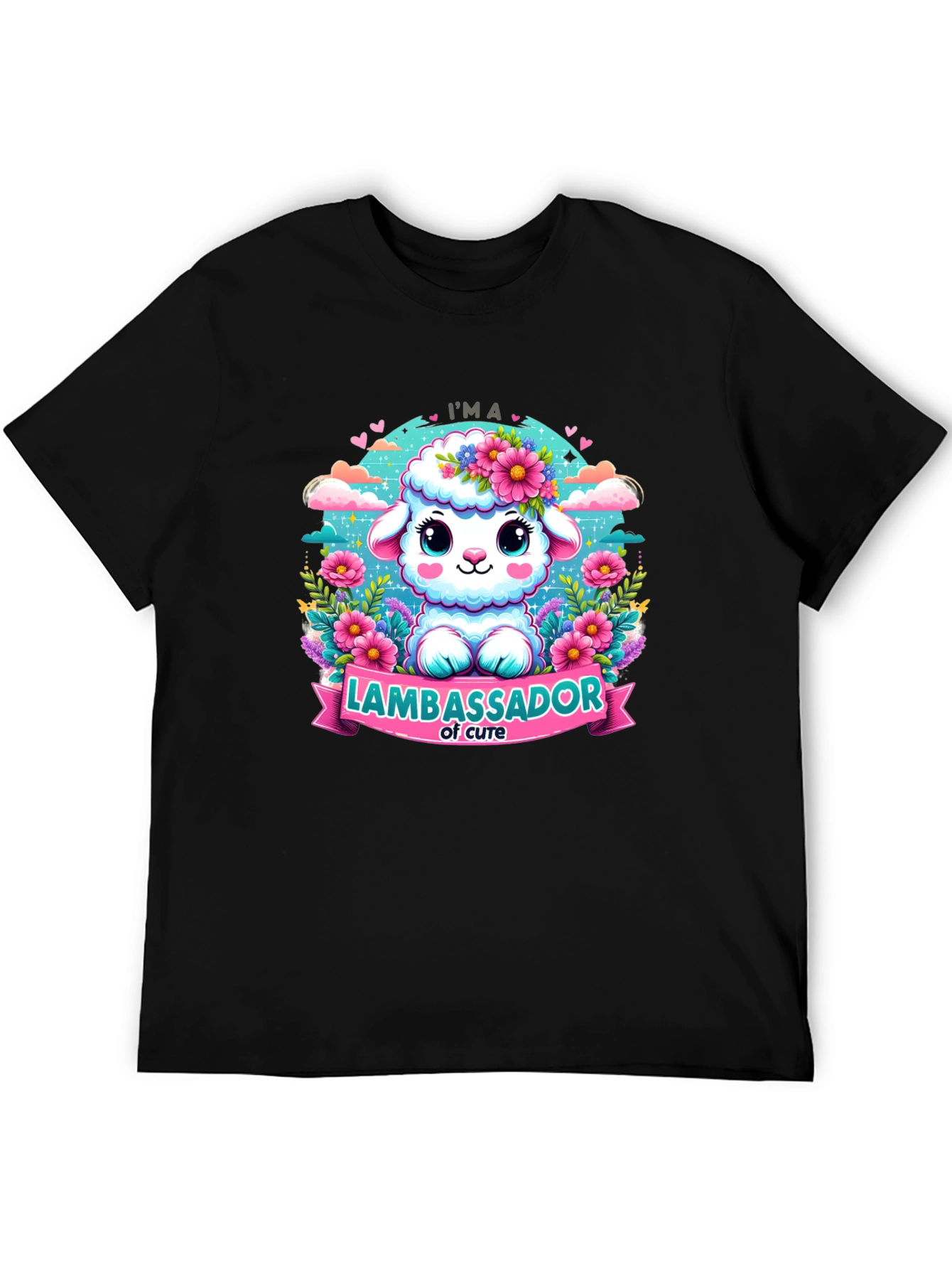 Cute Lamb Ambassador Graphic T-Shirt