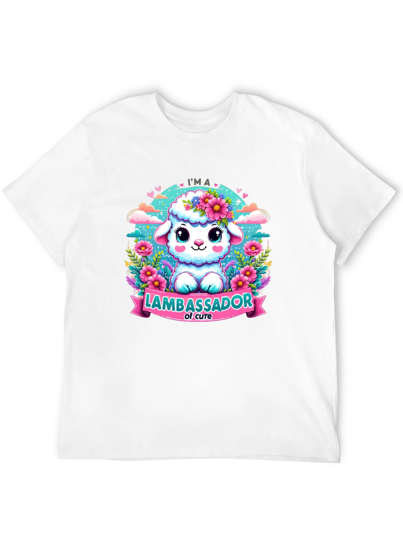 Cute Lamb Ambassador Graphic T-Shirt
