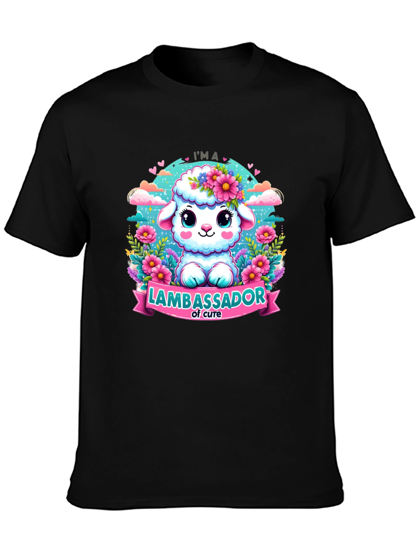 Cute Lamb Ambassador Graphic T-Shirt