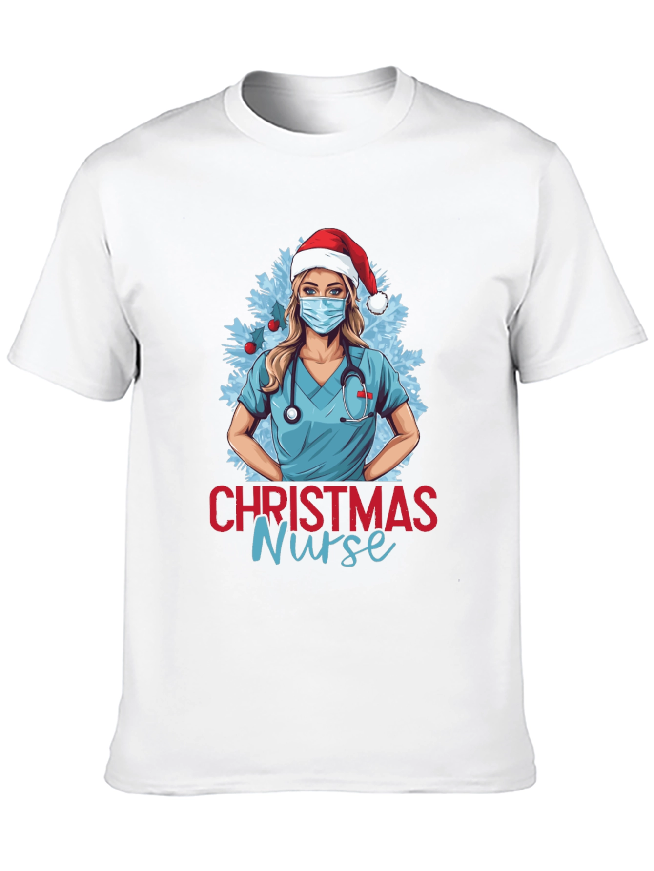 Christmas Nurse Graphic T-Shirt