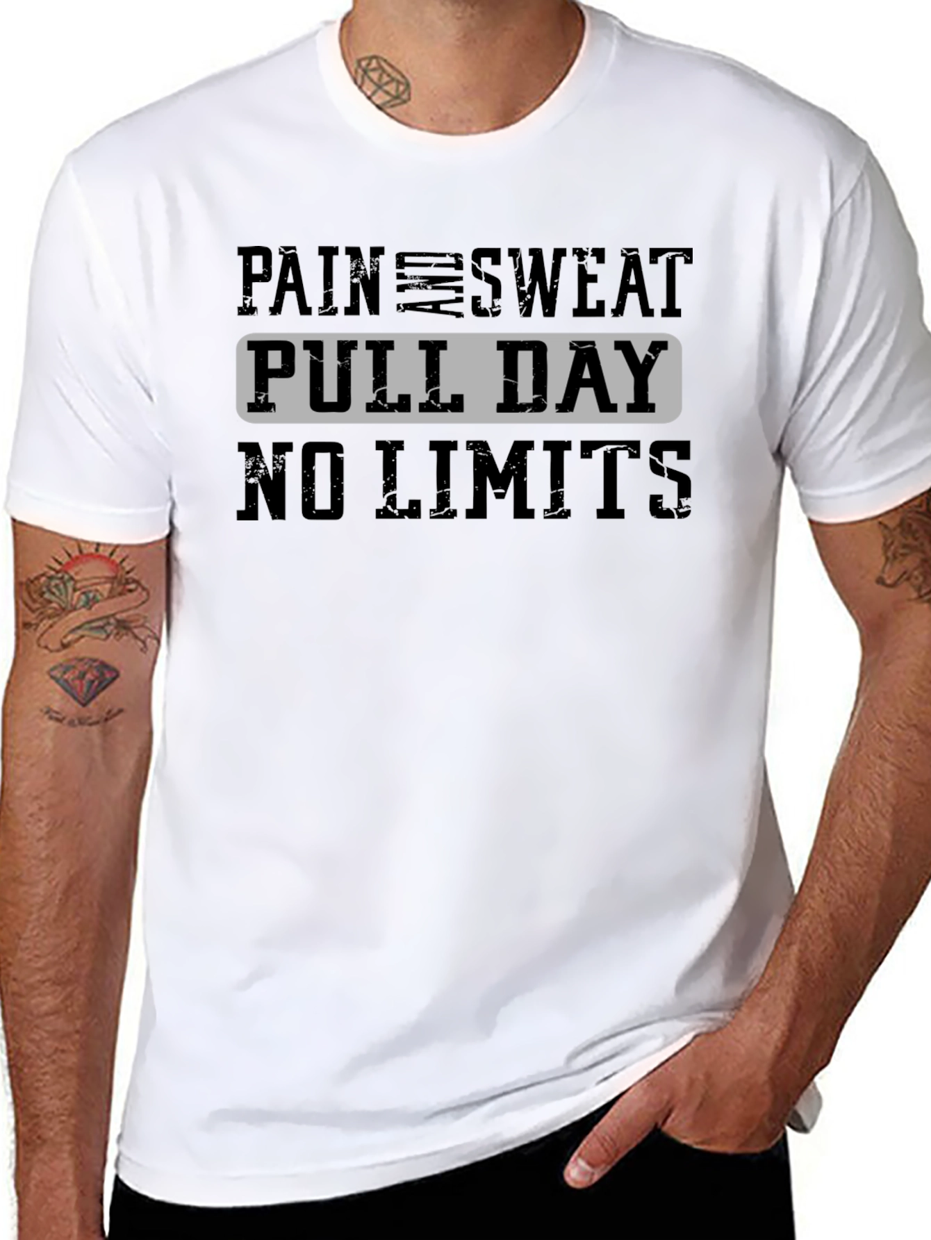 Pain and Sweat Pull Day No Limits T-Shirt