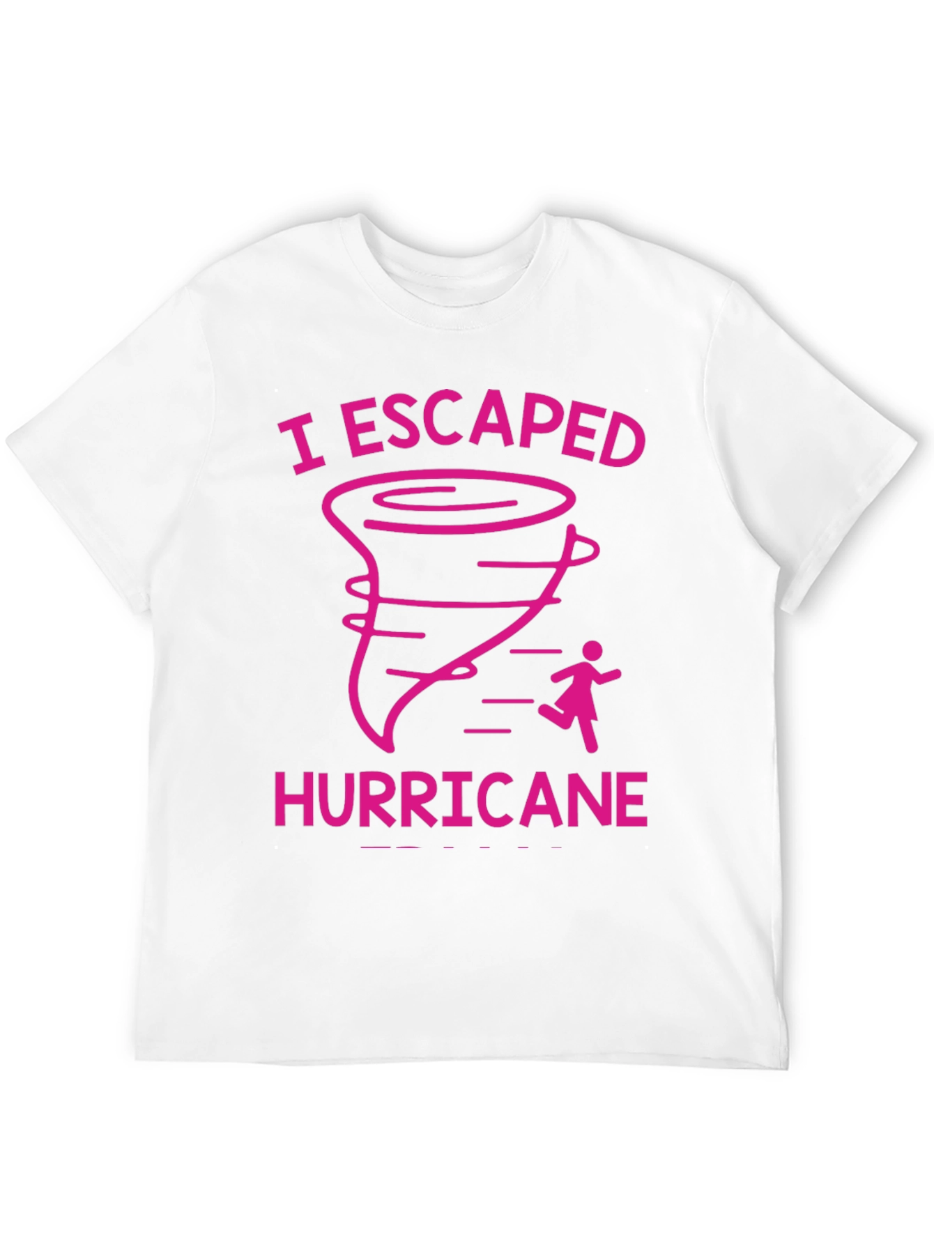 I Escaped Hurricane Black Graphic T-Shirt