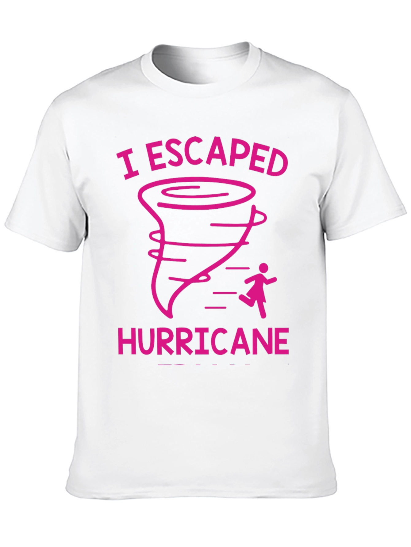 I Escaped Hurricane Black Graphic T-Shirt