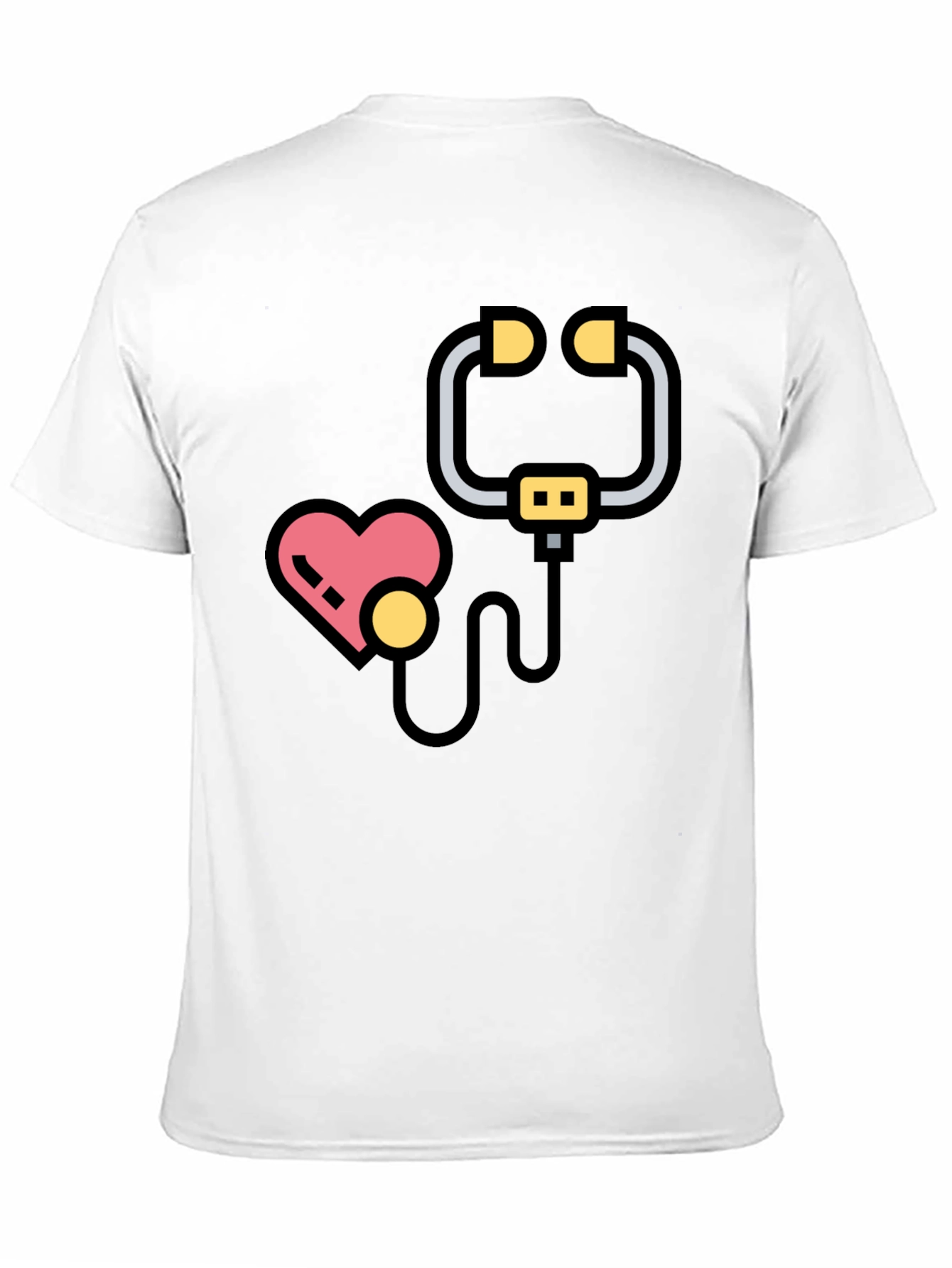 Heartbeat Stethoscope Graphic Tee - Medical Love