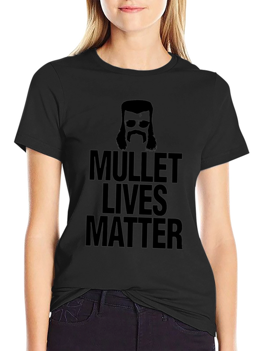 Mullet Lives Matter Graphic Tee - Black Humor