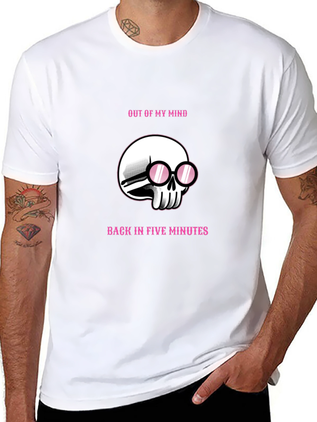 Out of My Mind Skull Graphic Tee