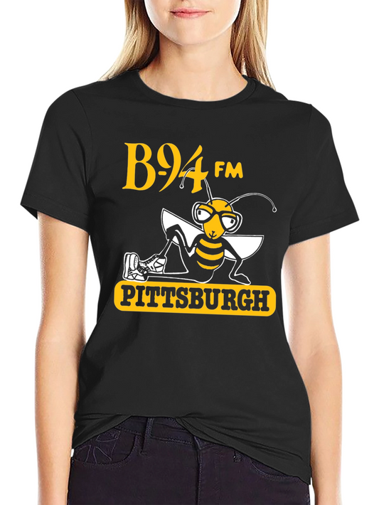 B94 FM Pittsburgh Bee T-Shirt Black