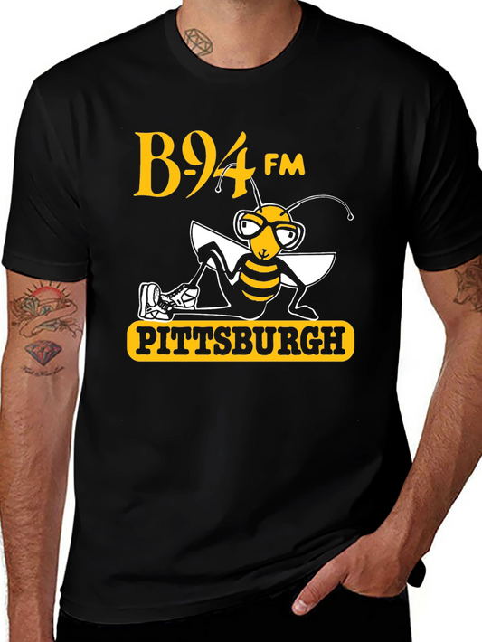 B94 FM Pittsburgh Bee T-Shirt Black
