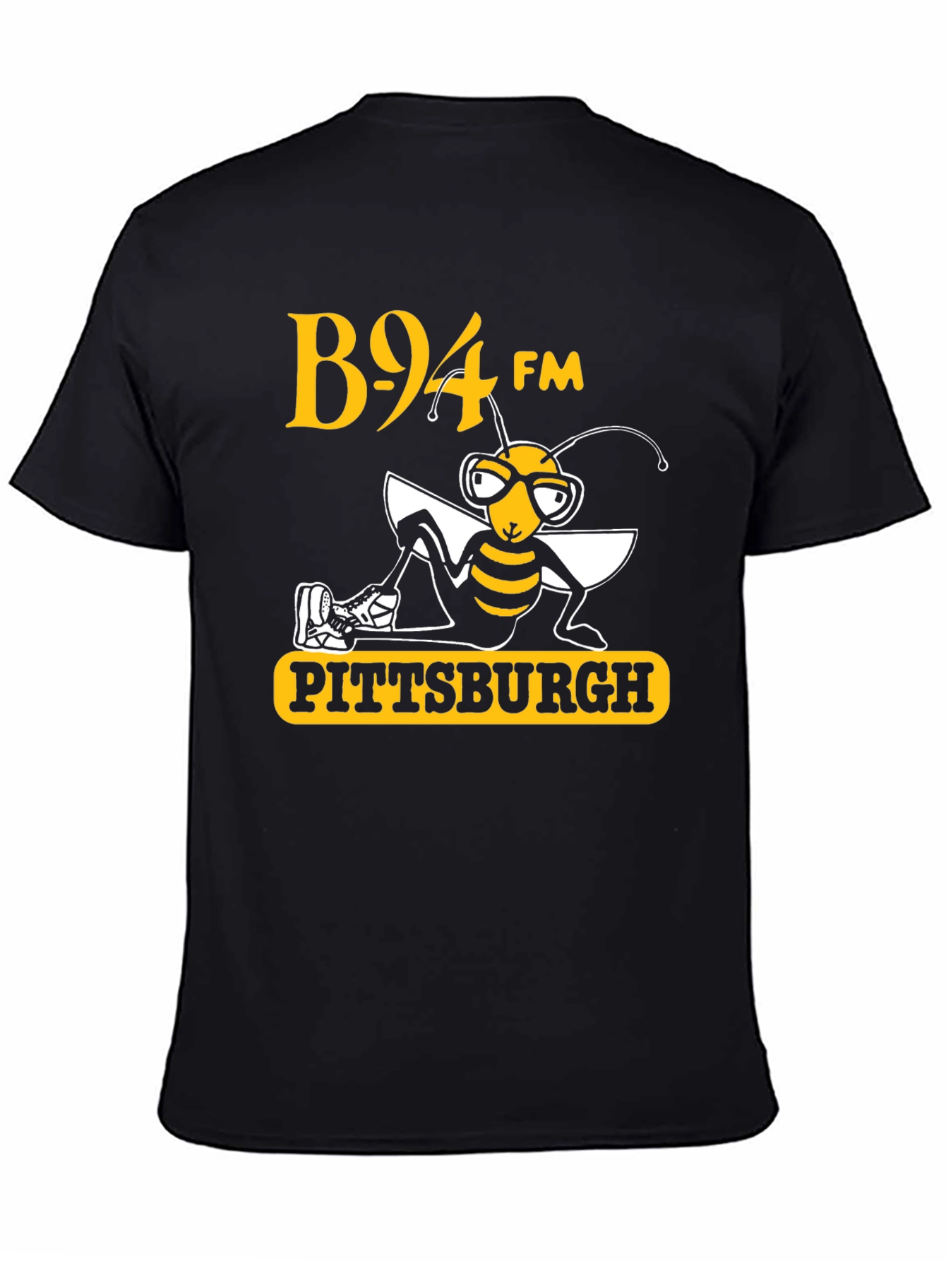 B94 FM Pittsburgh Bee T-Shirt Black