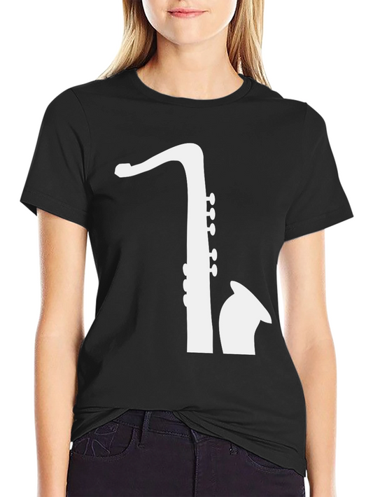 Saxophone Graphic Tee - Musicians Black T-Shirt