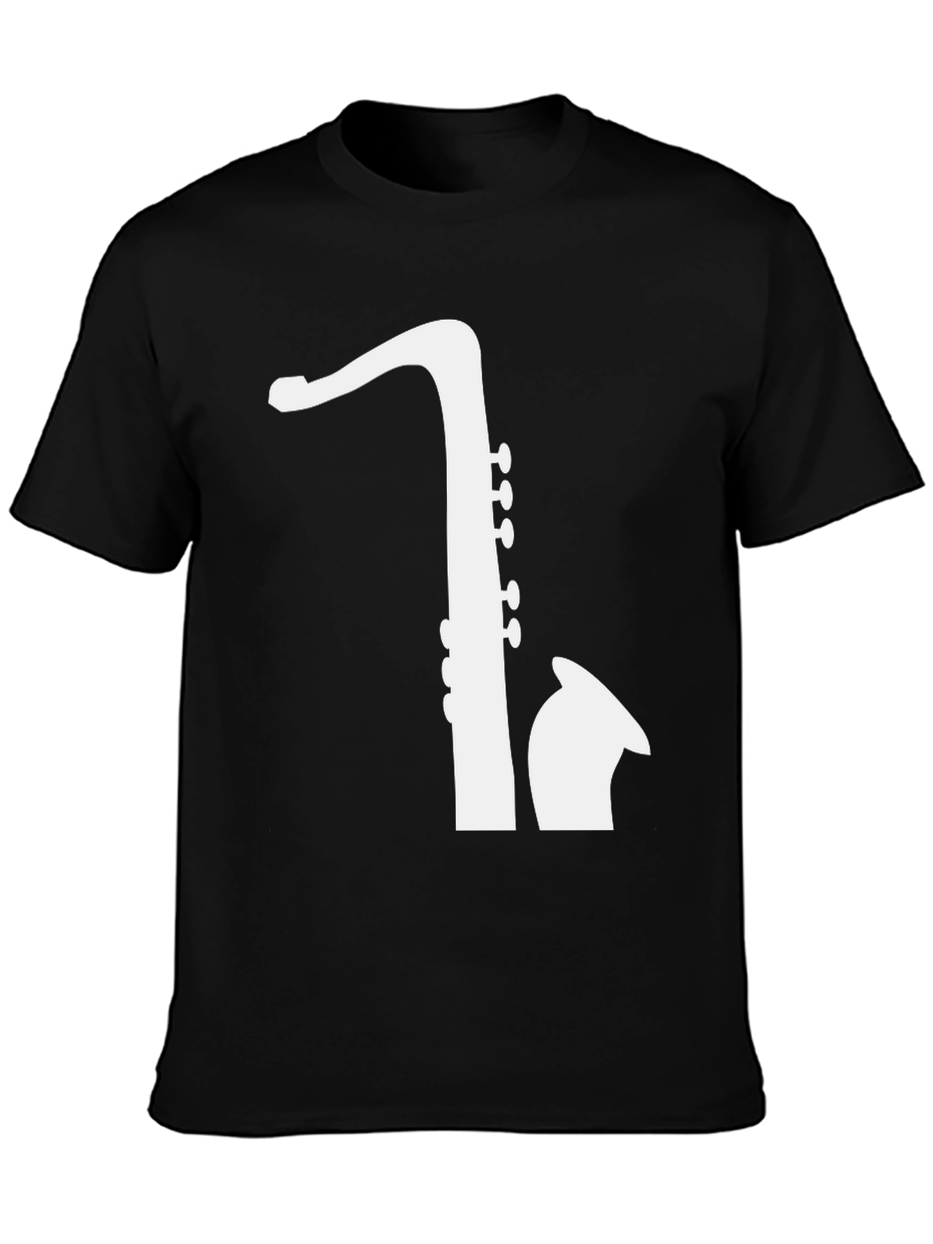 Saxophone Graphic Tee - Musicians Black T-Shirt