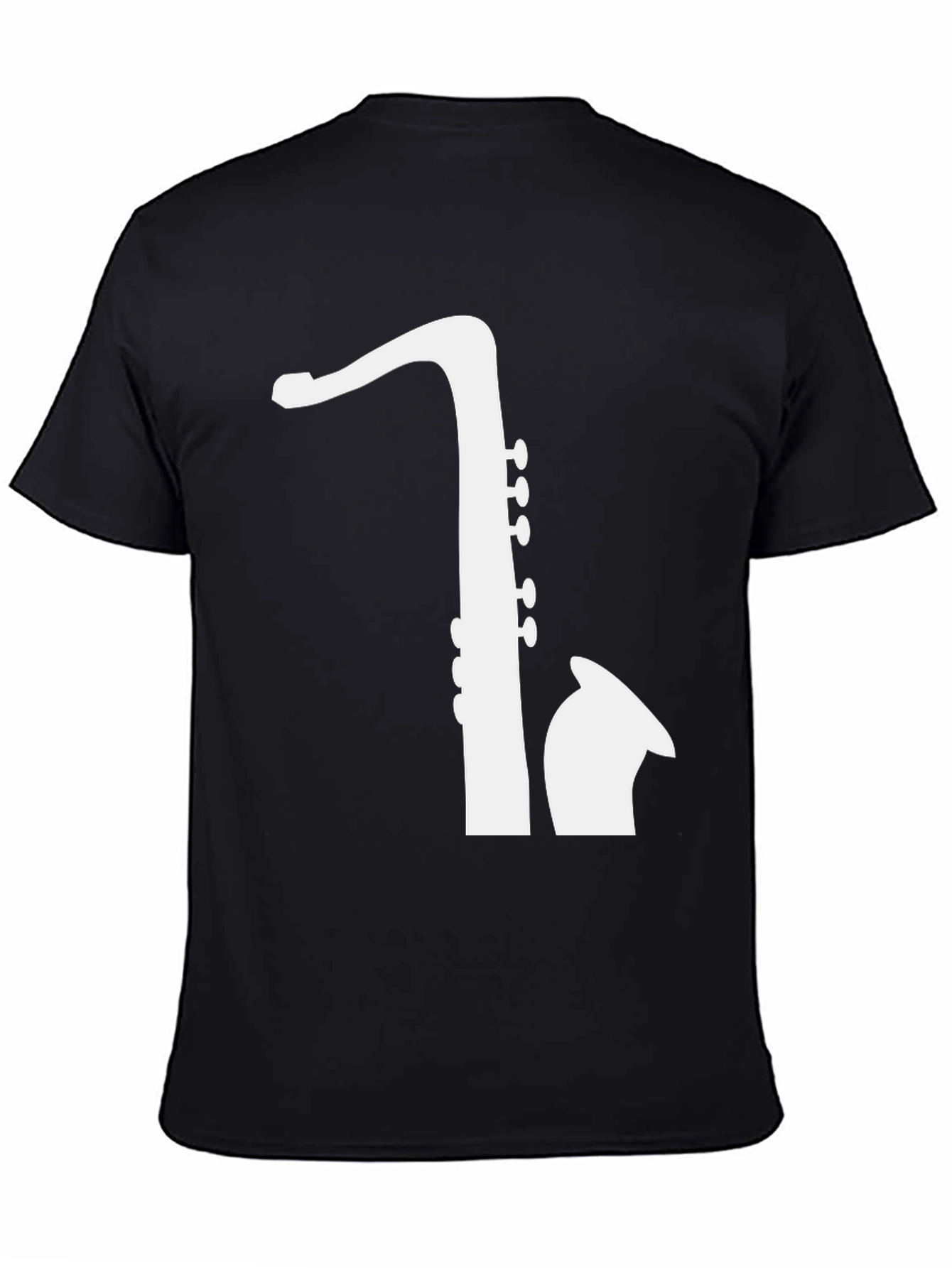 Saxophone Graphic Tee - Musicians Black T-Shirt