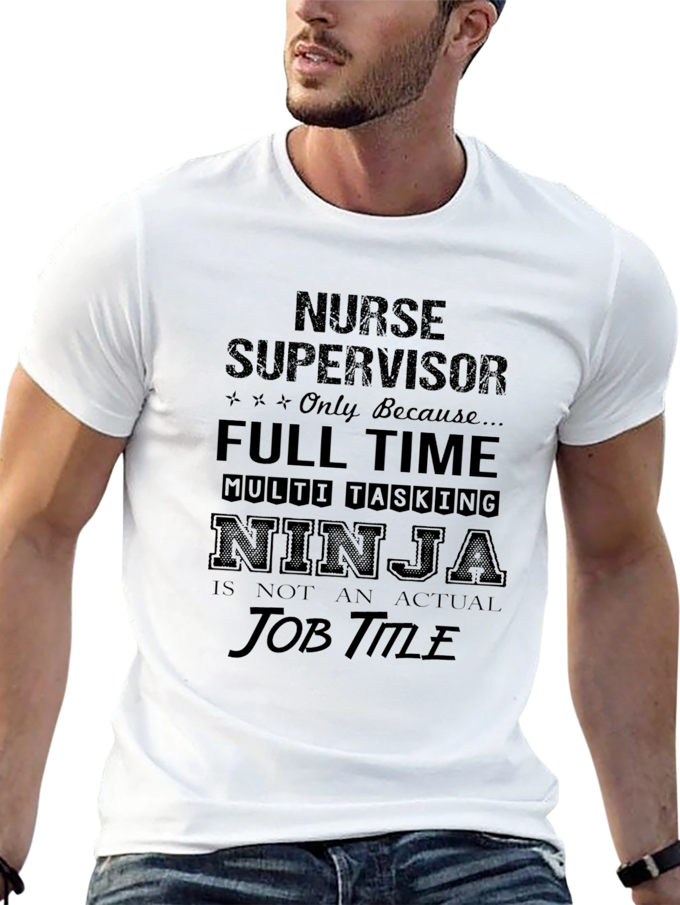 Nurse Supervisor Full Time Ninja T-Shirt