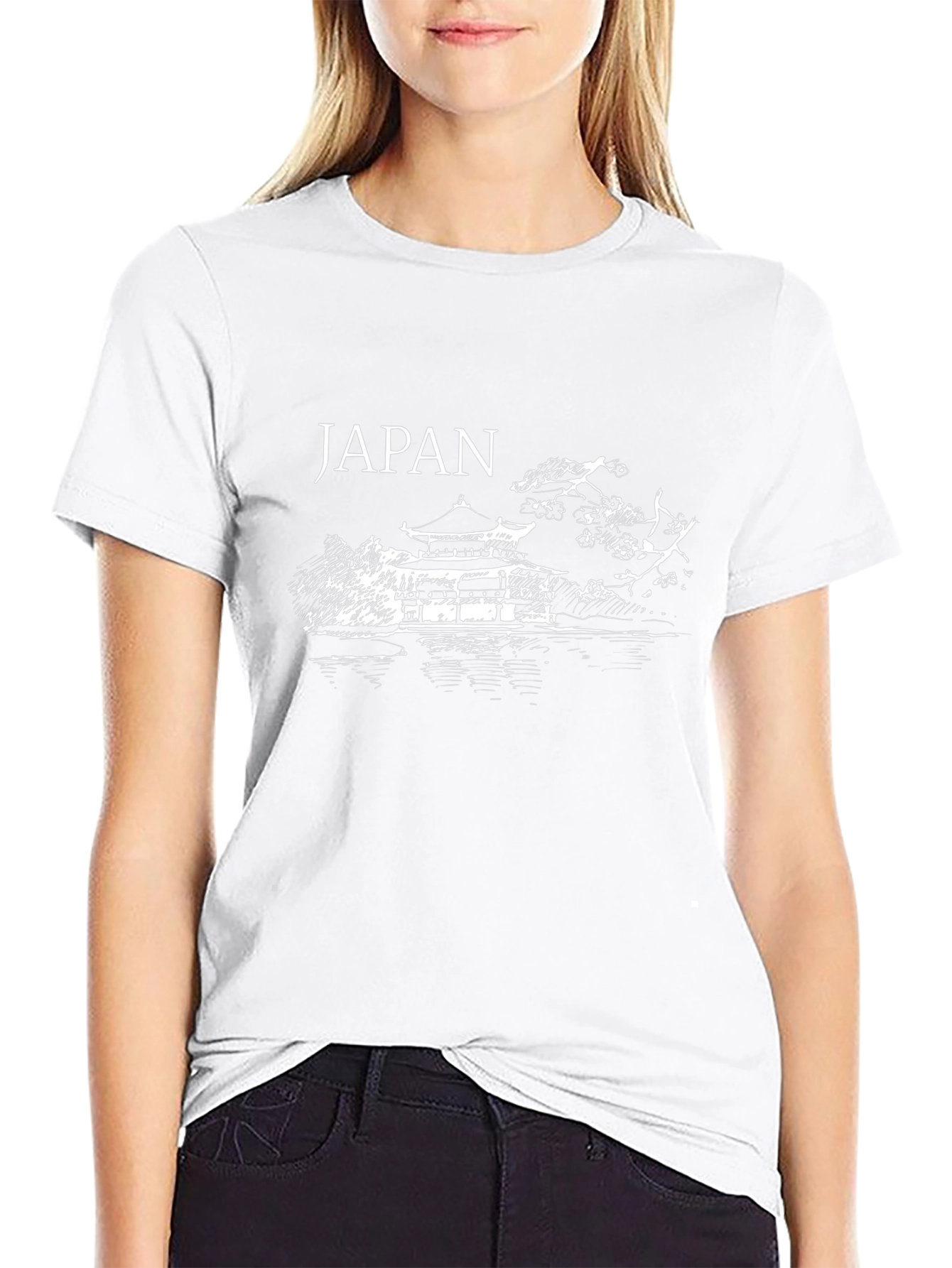 Japan Graphic Tee - Black Cotton Comfort
