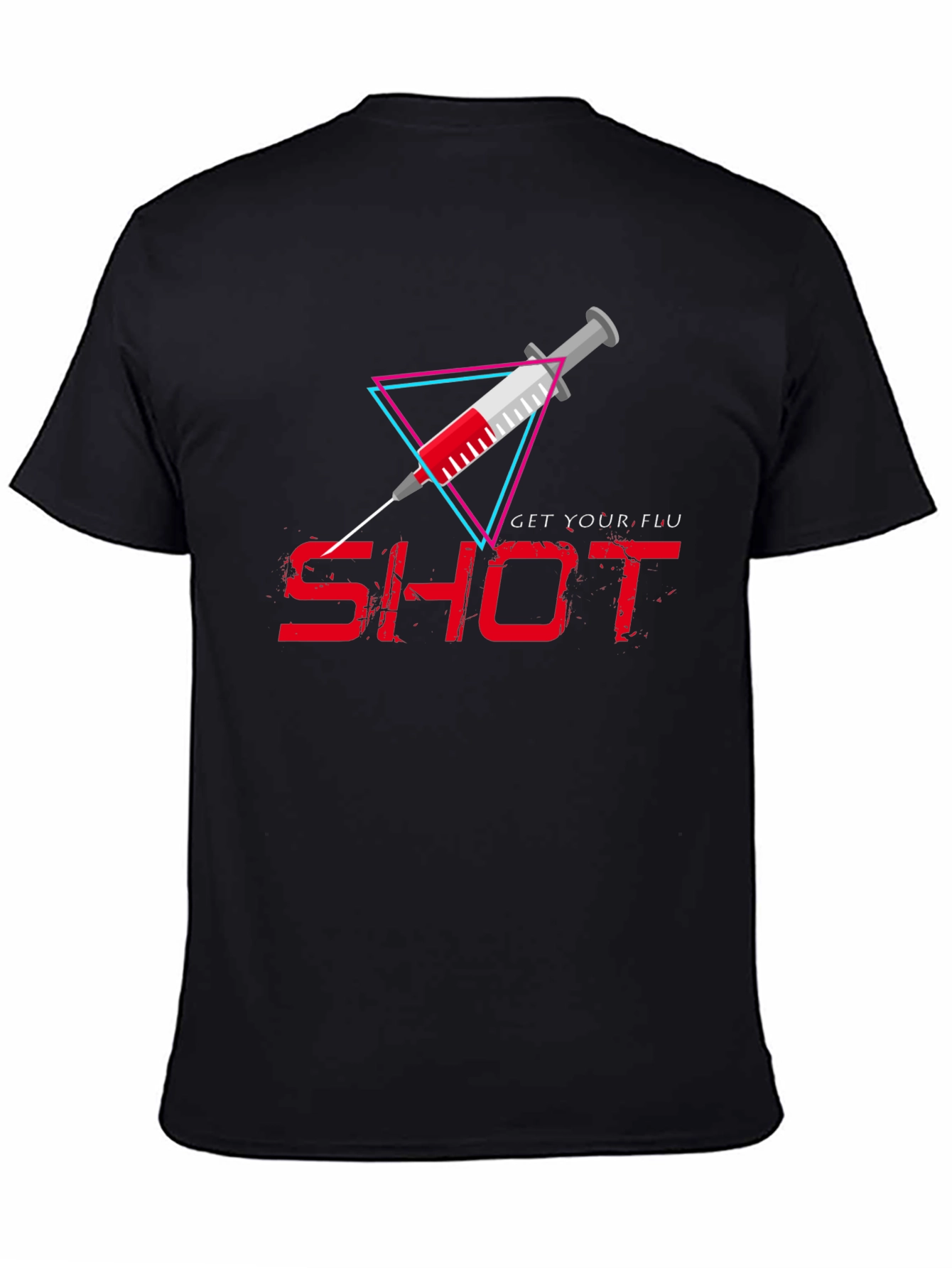 Get Your Flu Shot T-Shirt - Black