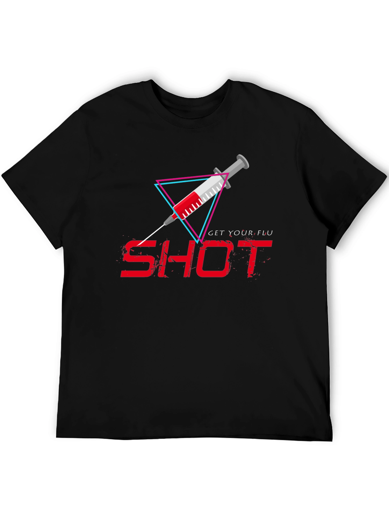 Get Your Flu Shot T-Shirt - Black