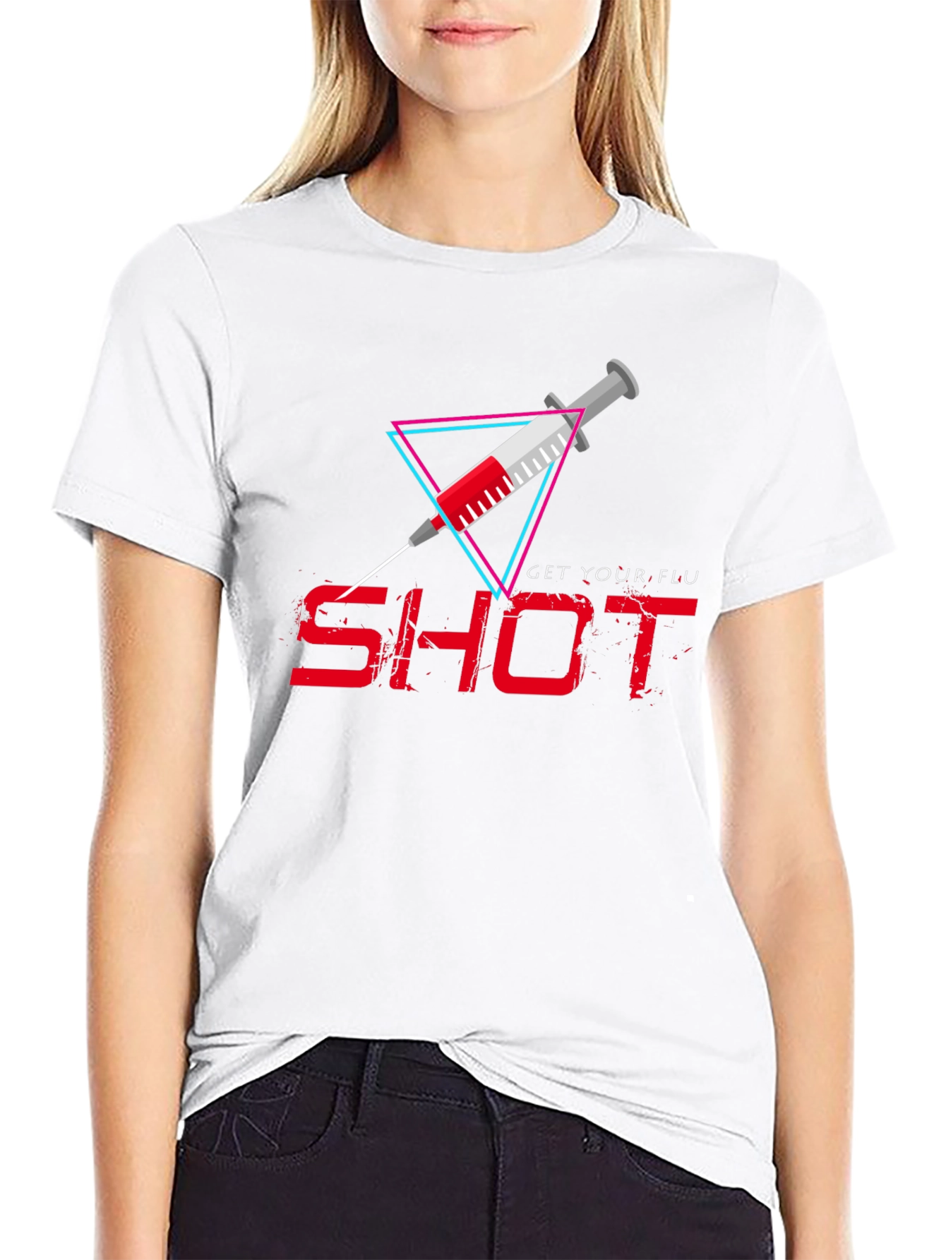 Get Your Flu Shot T-Shirt - Black