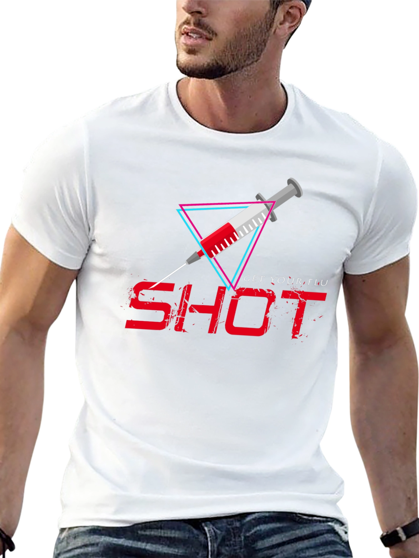 Get Your Flu Shot T-Shirt - Black
