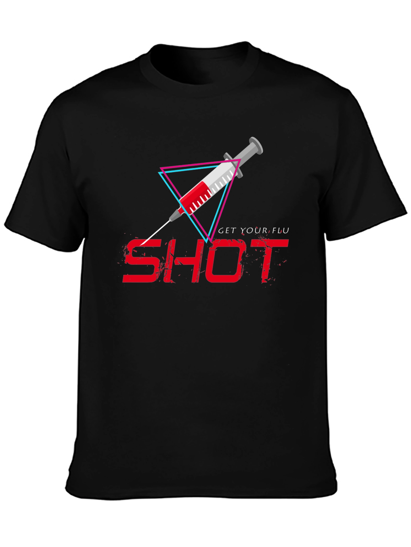 Get Your Flu Shot T-Shirt - Black