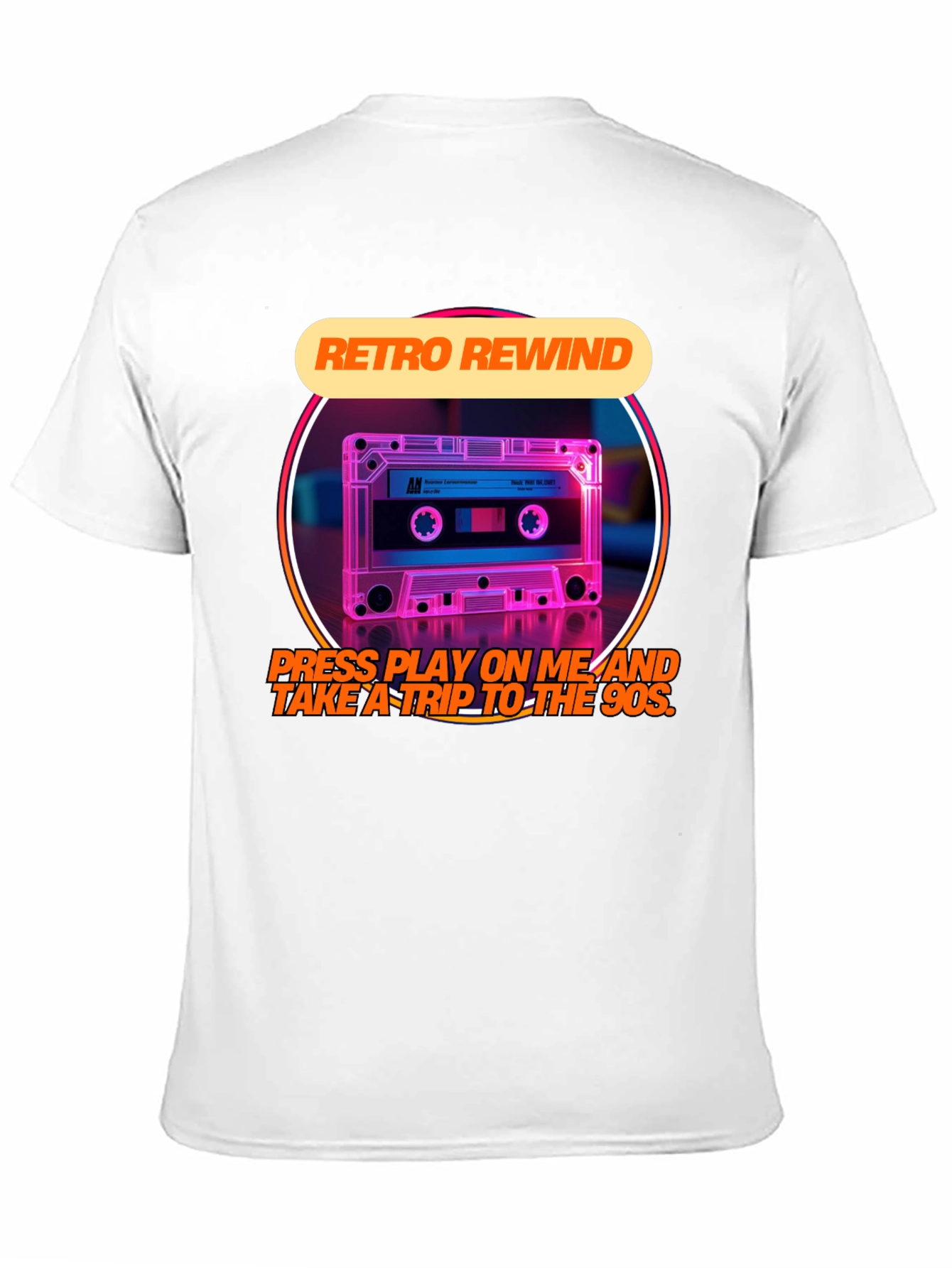 Retro Rewind 90s Cassette Tape Graphic Tee