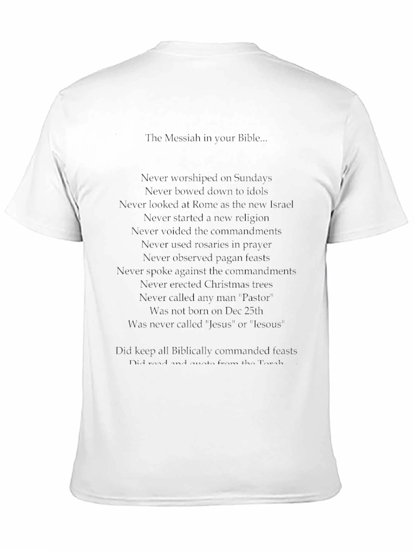 Messiah Bible Verse T-Shirt
