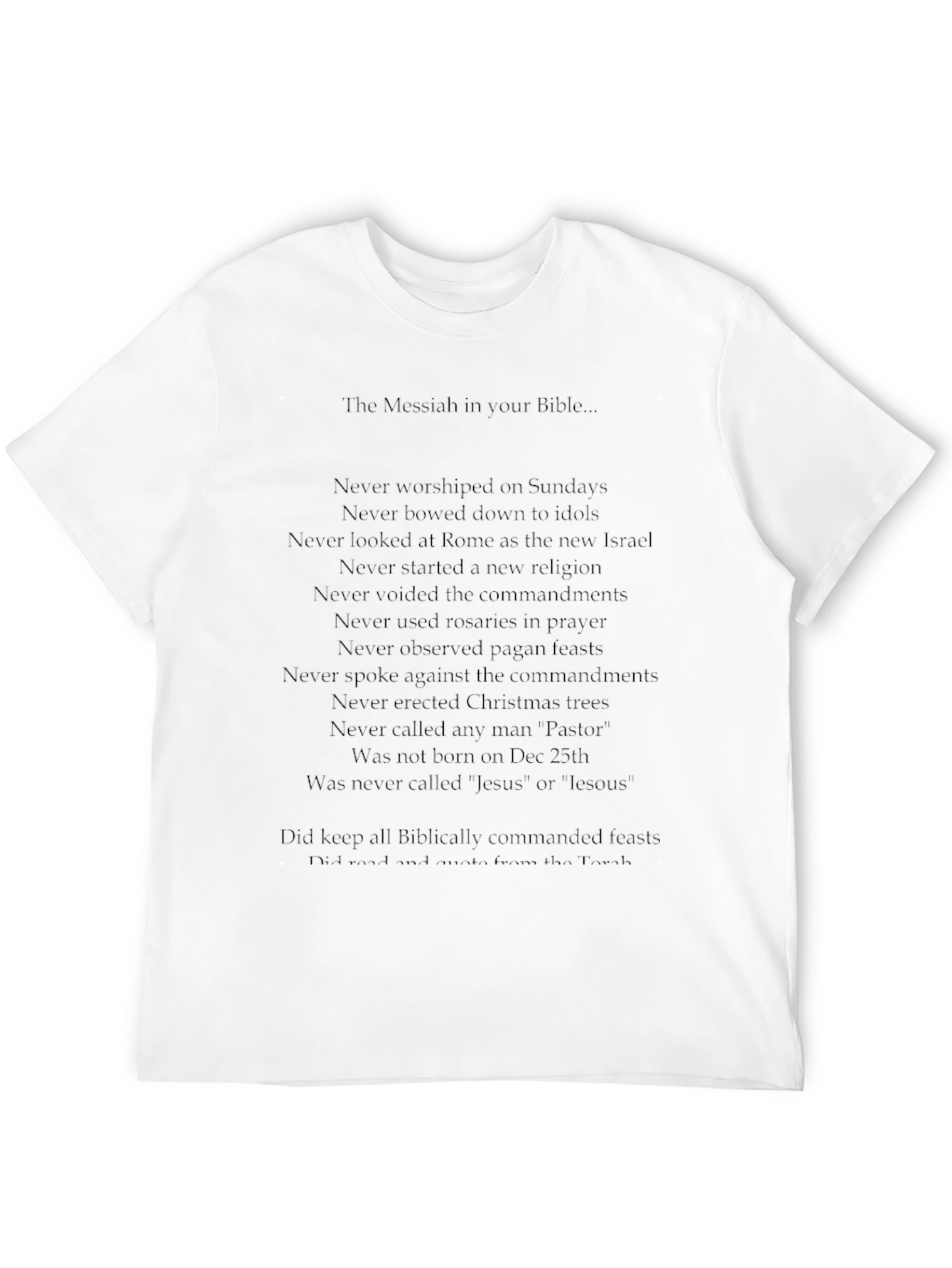 Messiah Bible Verse T-Shirt