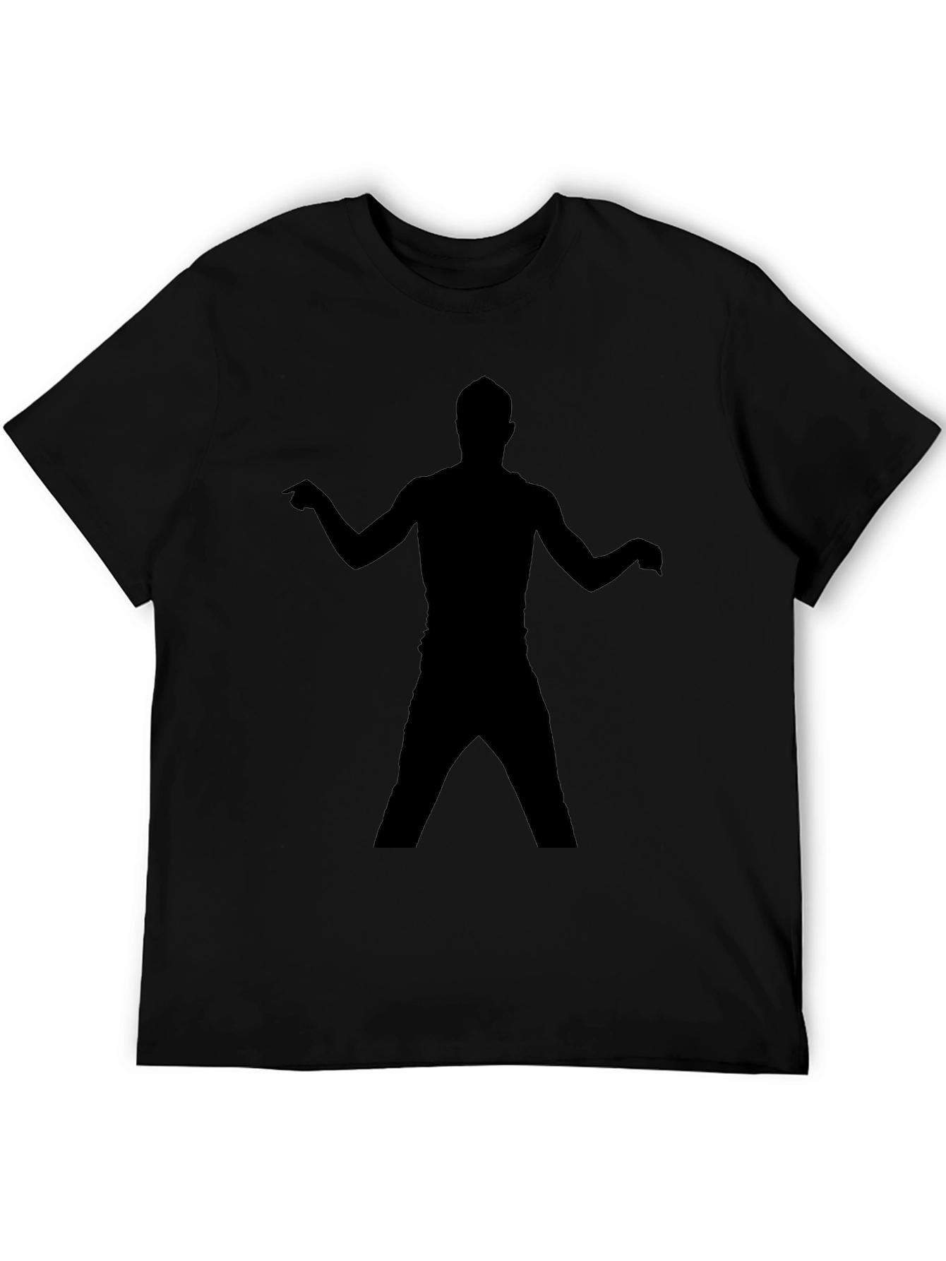 Cool Black T-Shirt with Silhouette Design
