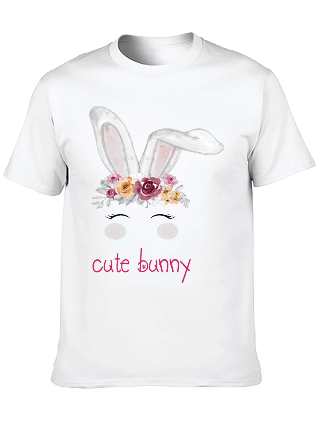 Cute Bunny Easter T-Shirt Black