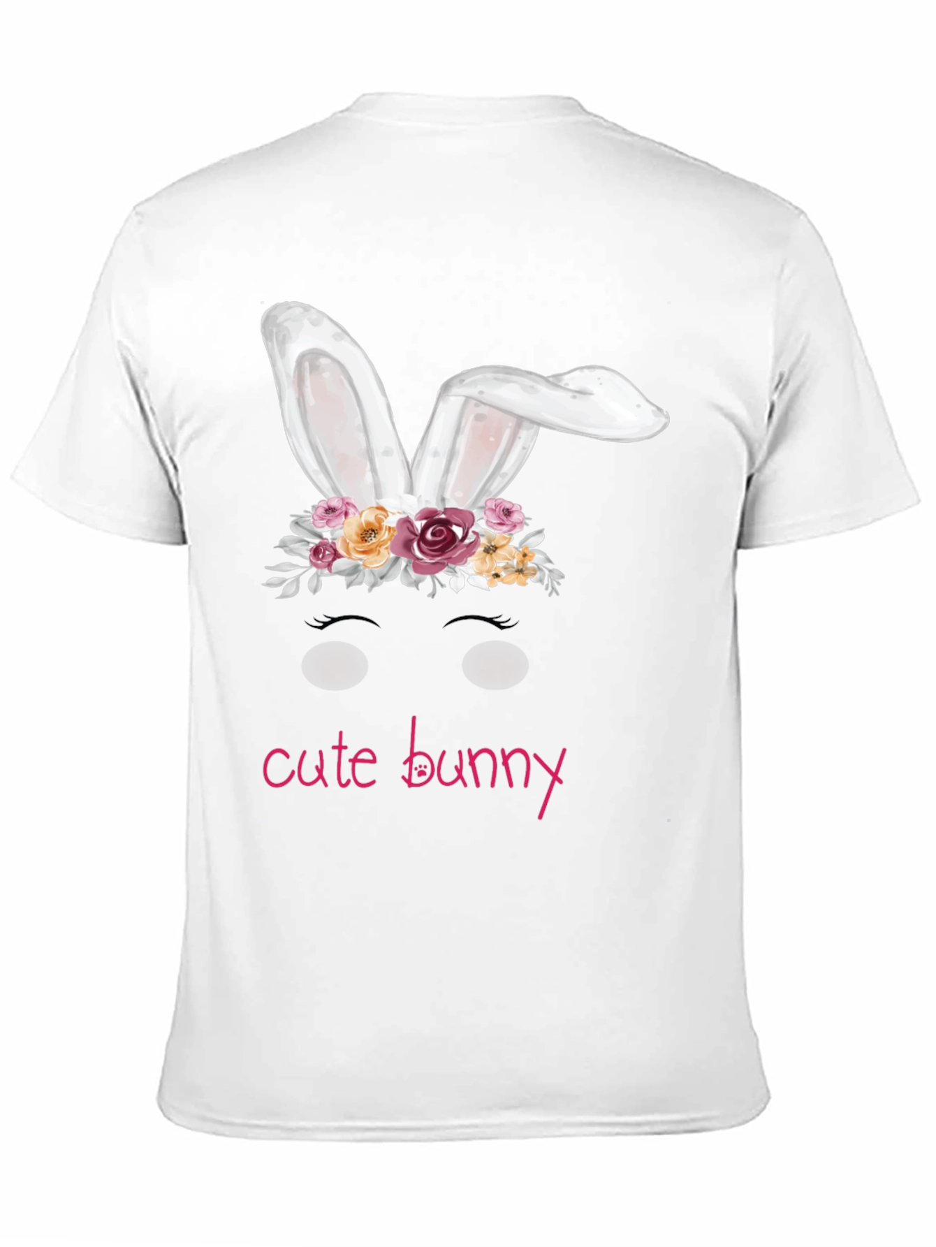 Cute Bunny Easter T-Shirt Black