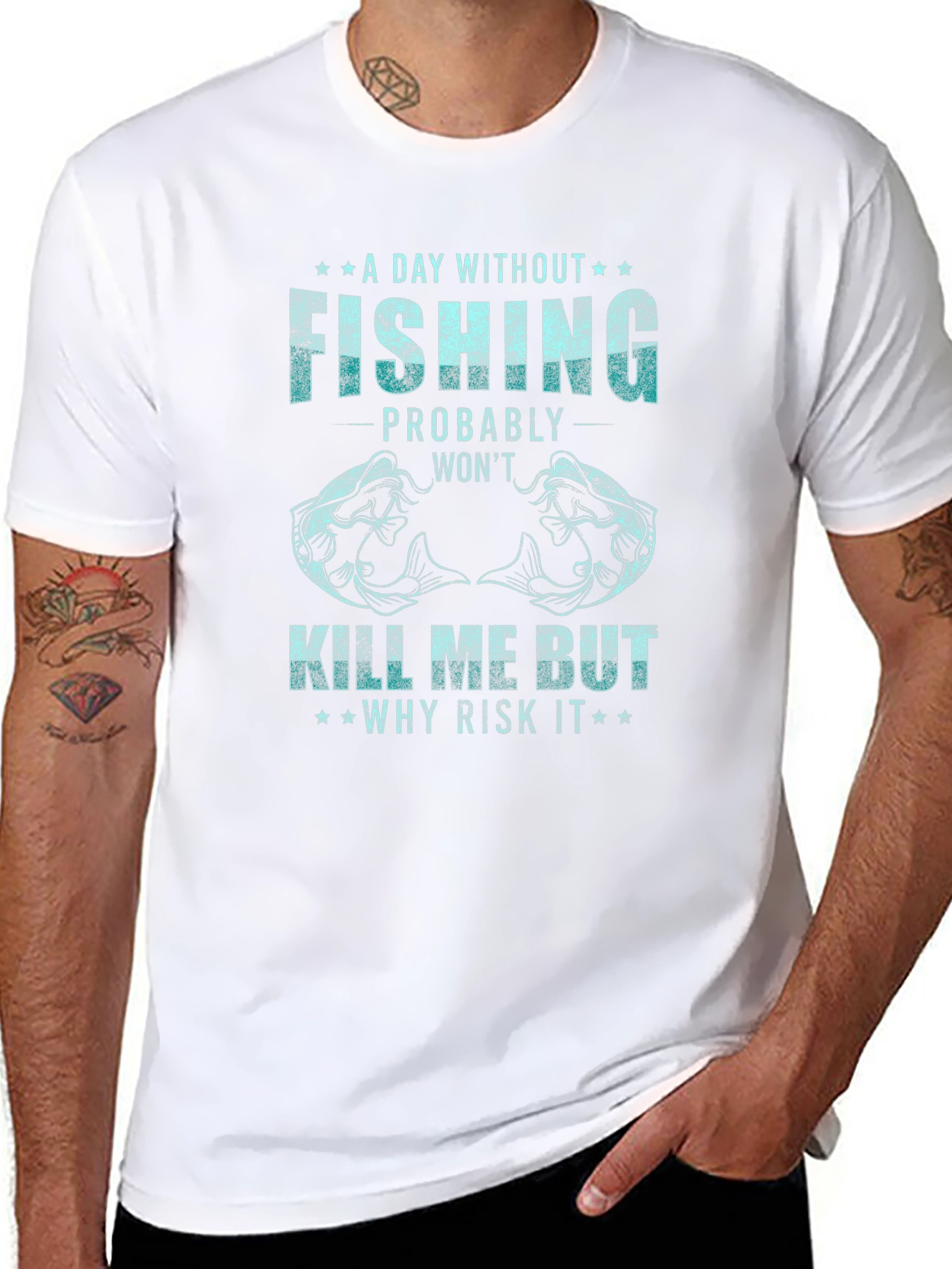Fishing Graphic Tee: A Day Without Fishing