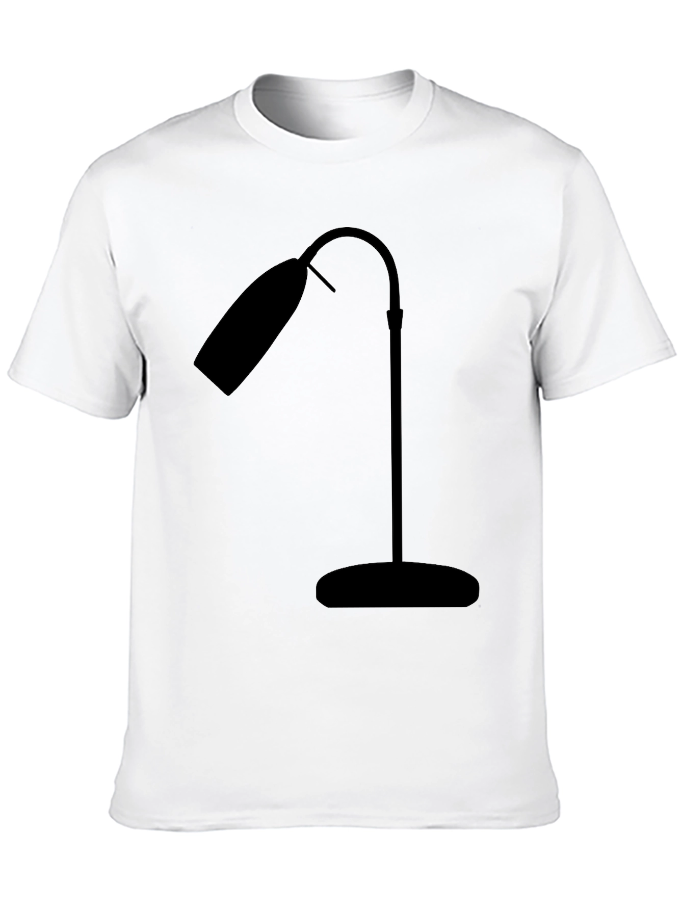 Modern Lamp Graphic Tee - Stylish Black Shirt