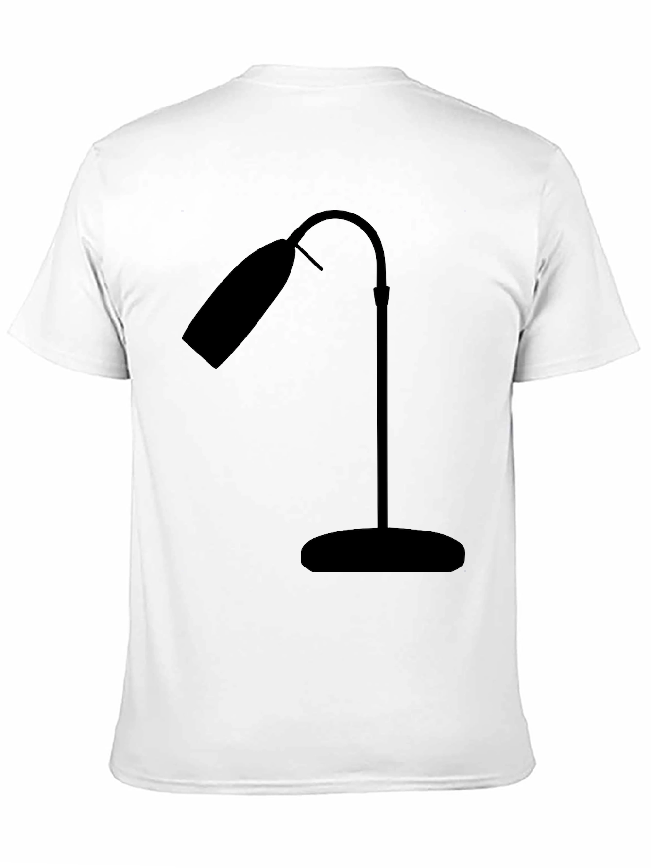 Modern Lamp Graphic Tee - Stylish Black Shirt
