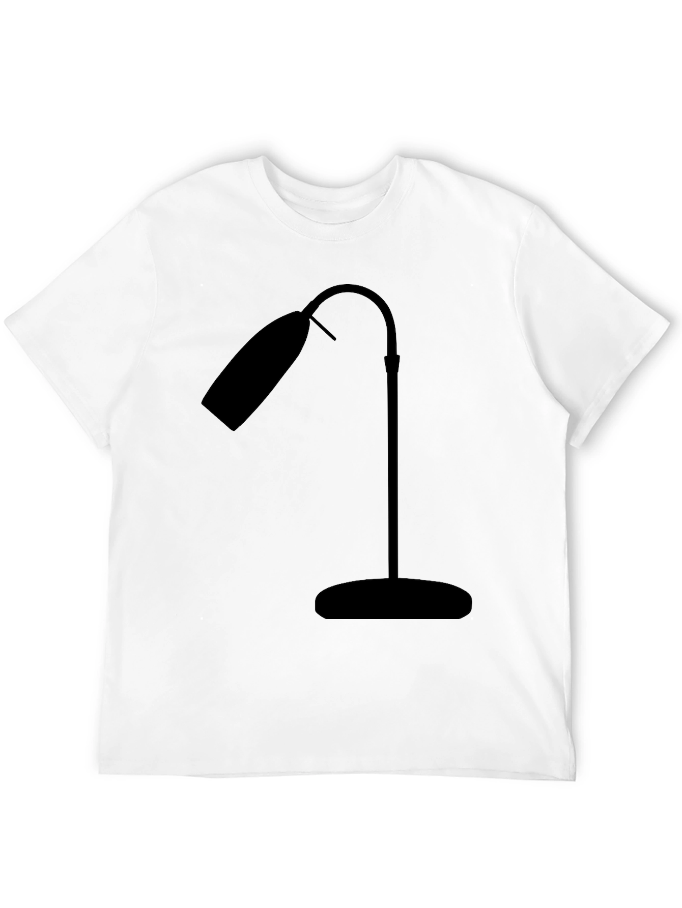 Modern Lamp Graphic Tee - Stylish Black Shirt