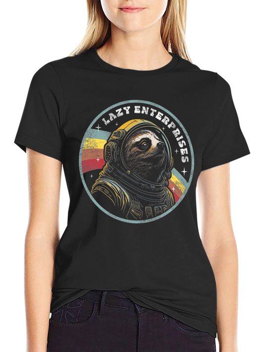 Lazy Enterprises Astronaut Sloth Graphic T-Shirt