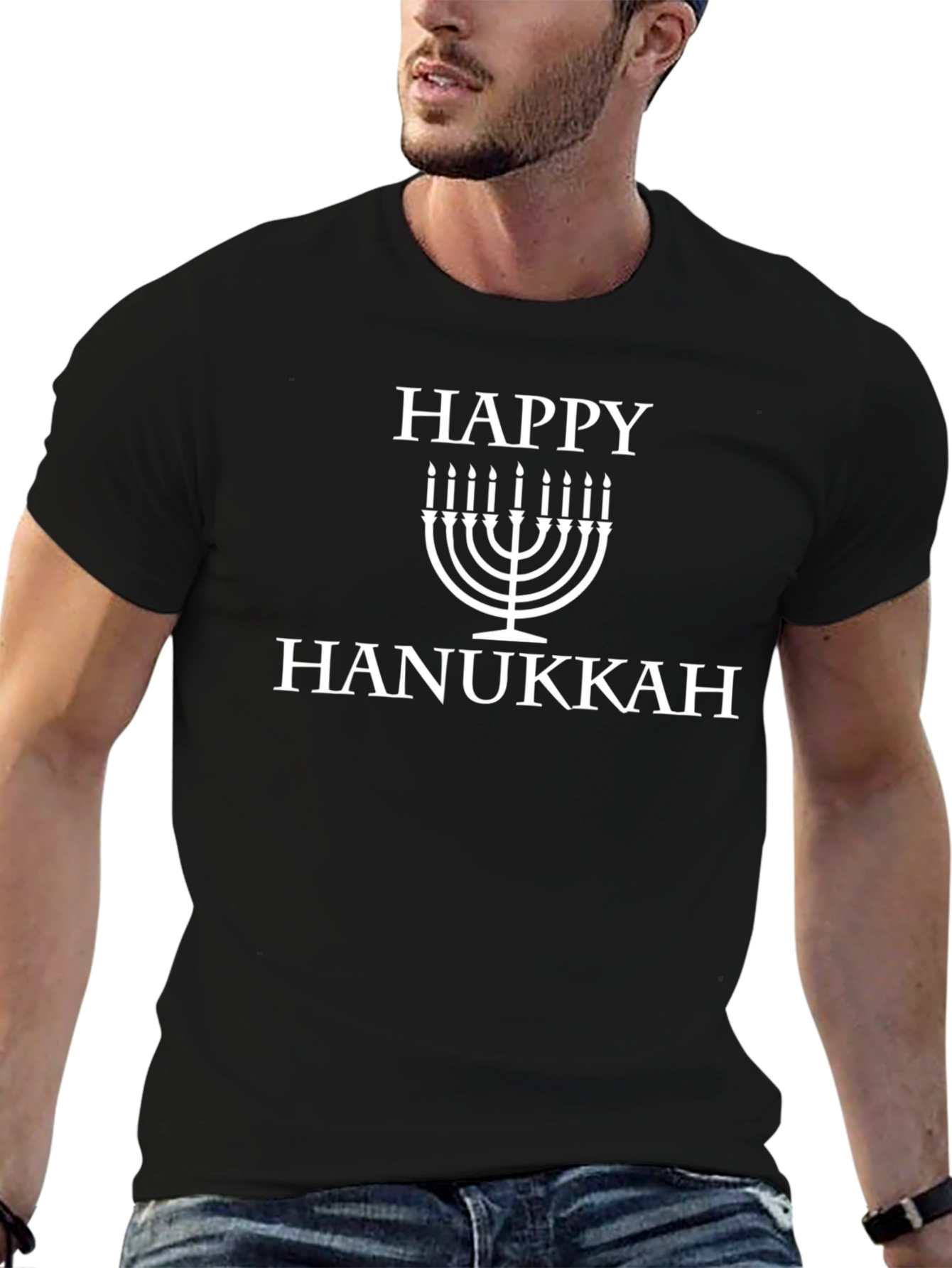 Happy Hanukkah Menorah T-Shirt