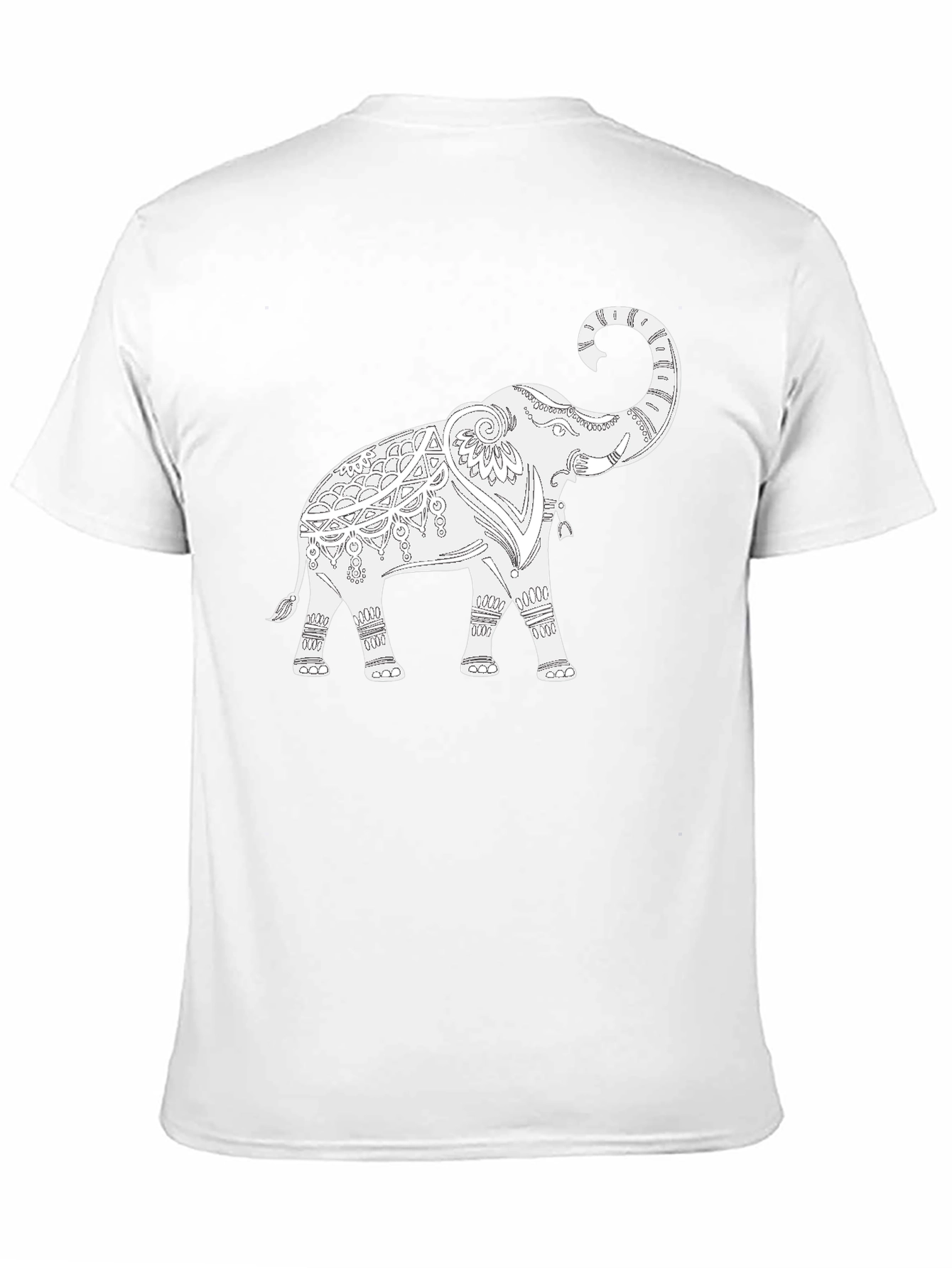 Elephant Graphic Black T-Shirt