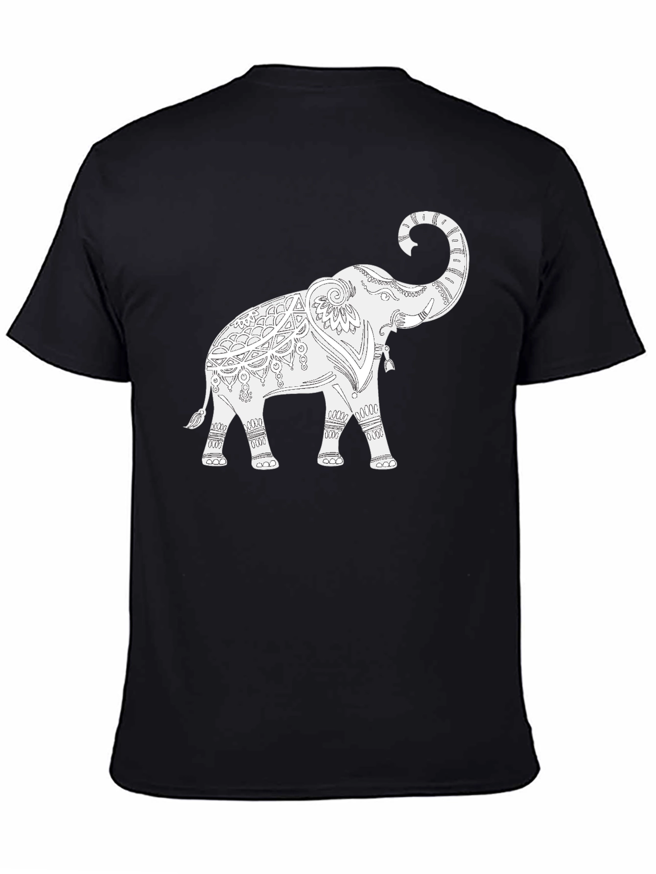 Elephant Graphic Black T-Shirt
