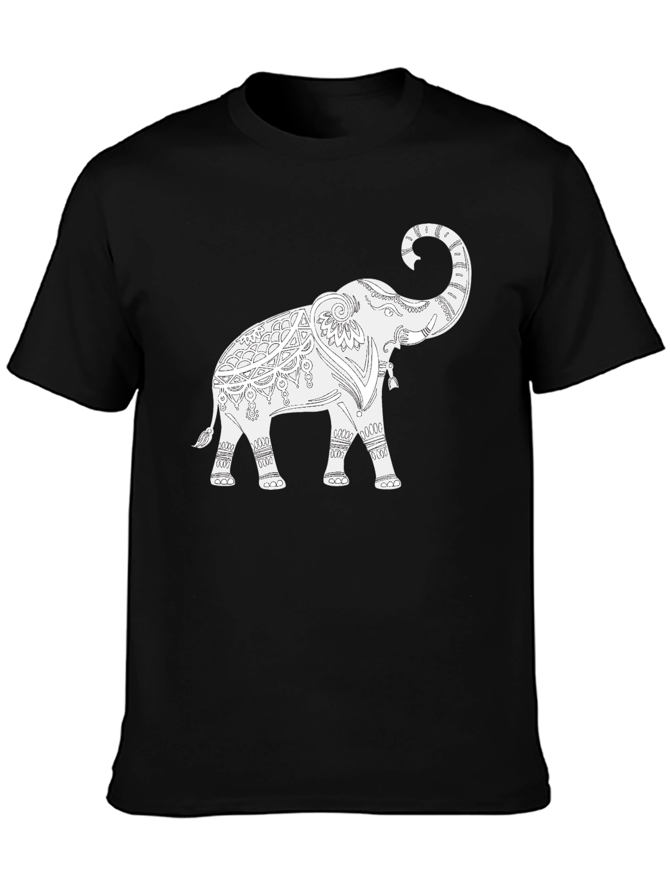 Elephant Graphic Black T-Shirt