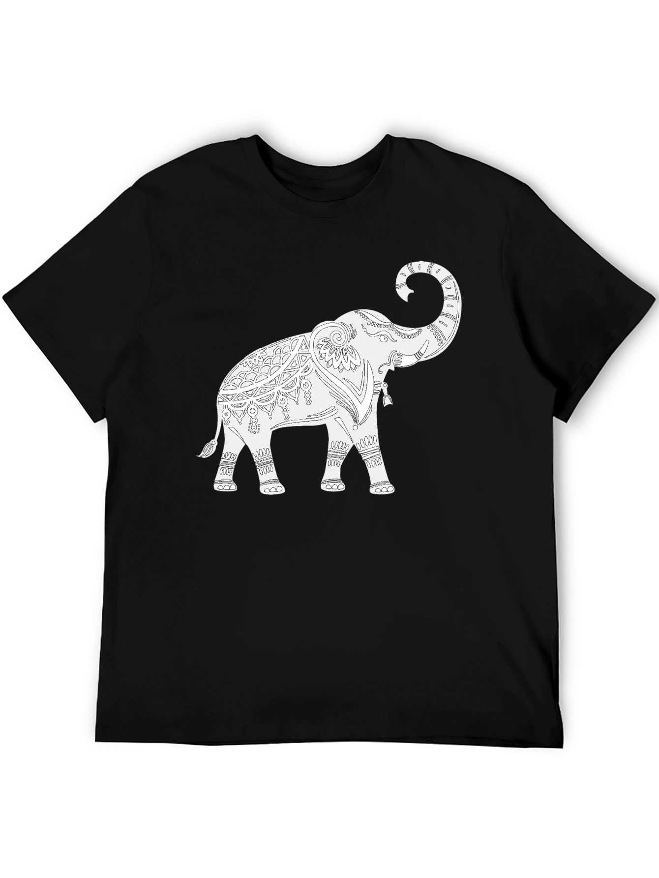 Elephant Graphic Black T-Shirt