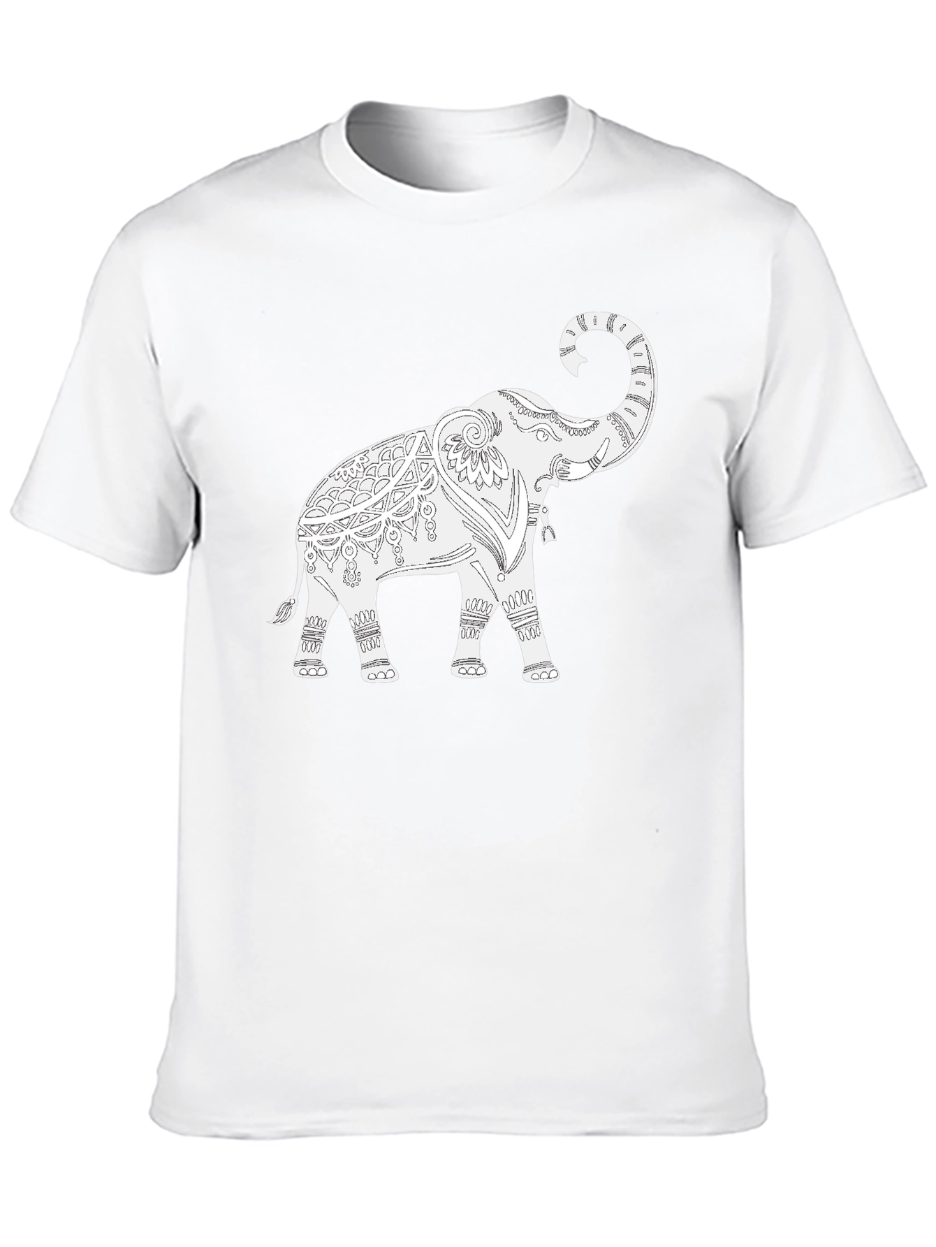 Elephant Graphic Black T-Shirt