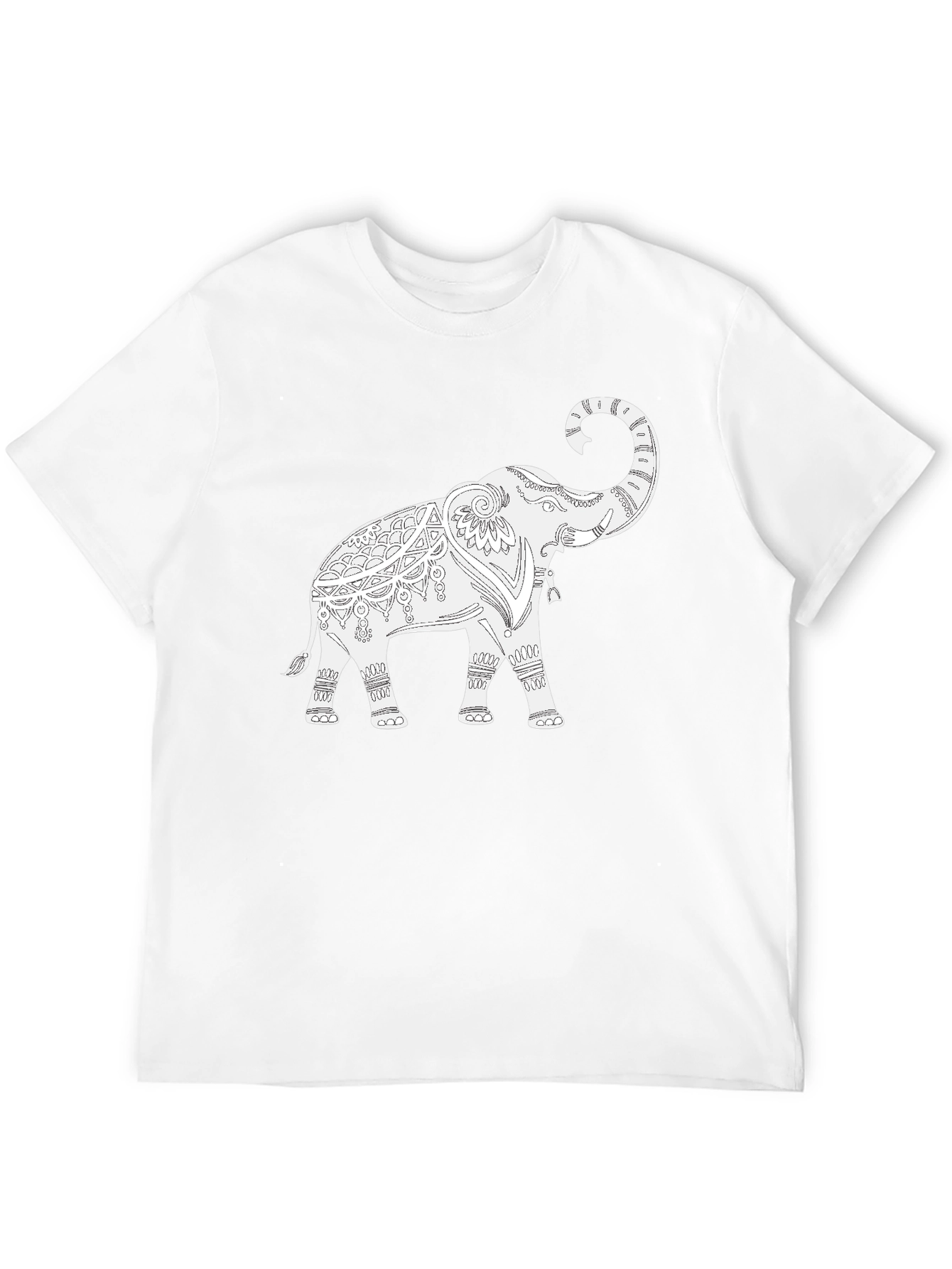 Elephant Graphic Black T-Shirt