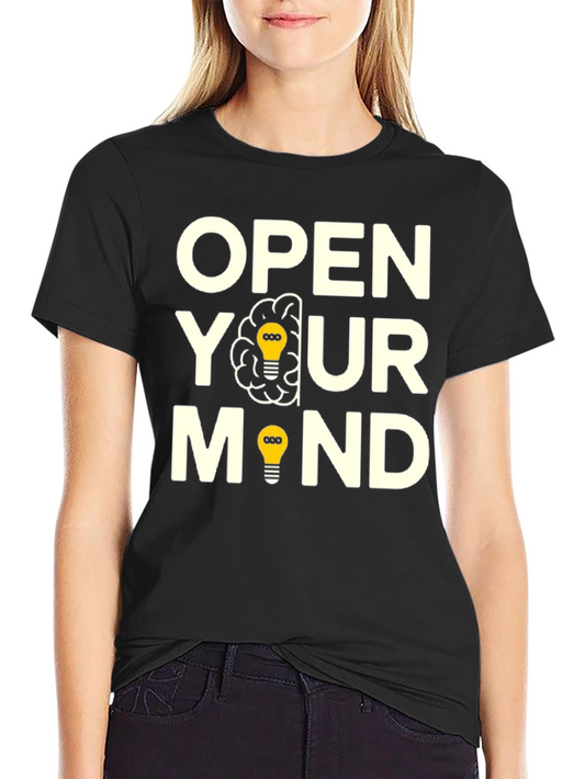 Open Your Mind Graphic T-Shirt - Creative Thinking Tee