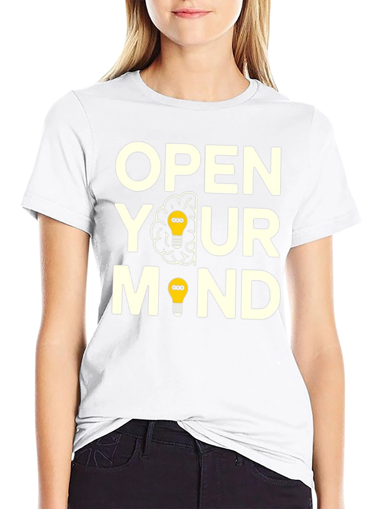 Open Your Mind Graphic T-Shirt - Creative Thinking Tee