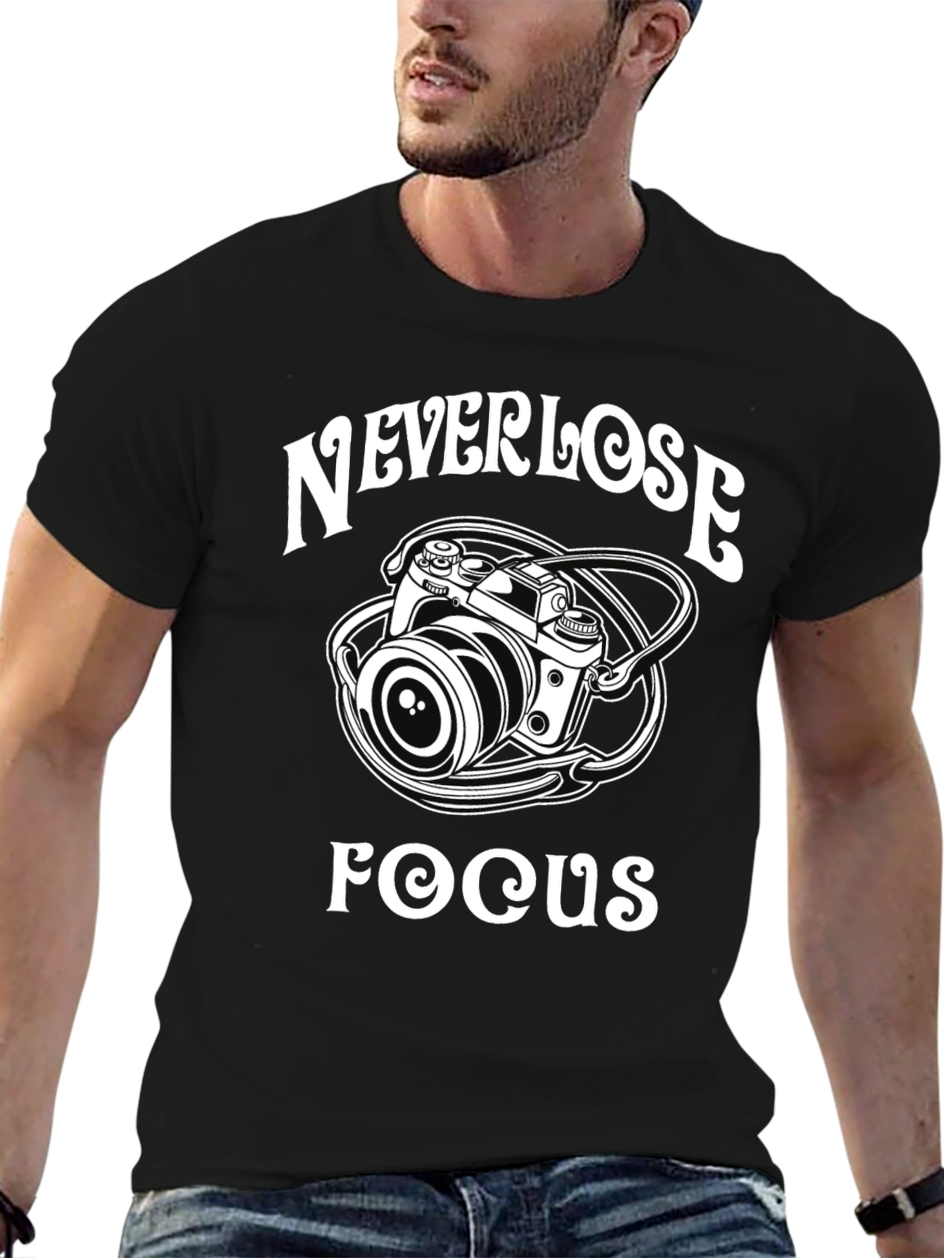 Never Lose Focus Camera T-Shirt