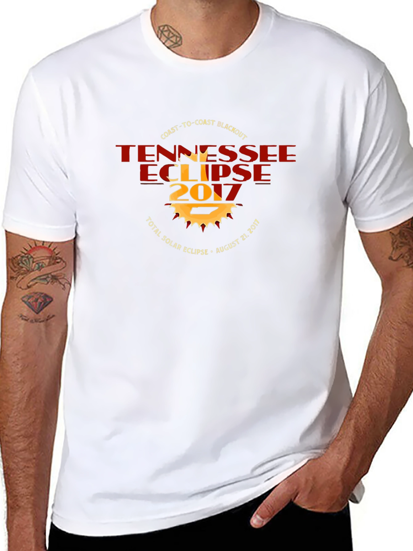 Tennessee Eclipse 2017 Black T-Shirt
