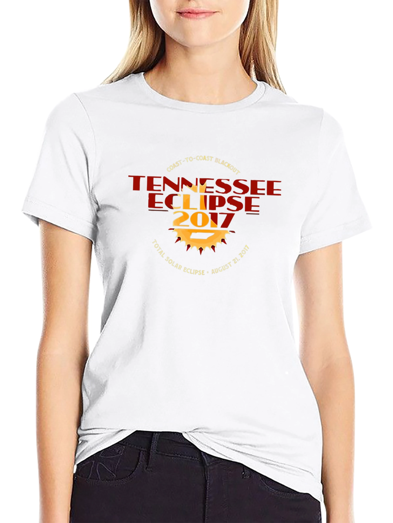 Tennessee Eclipse 2017 Black T-Shirt