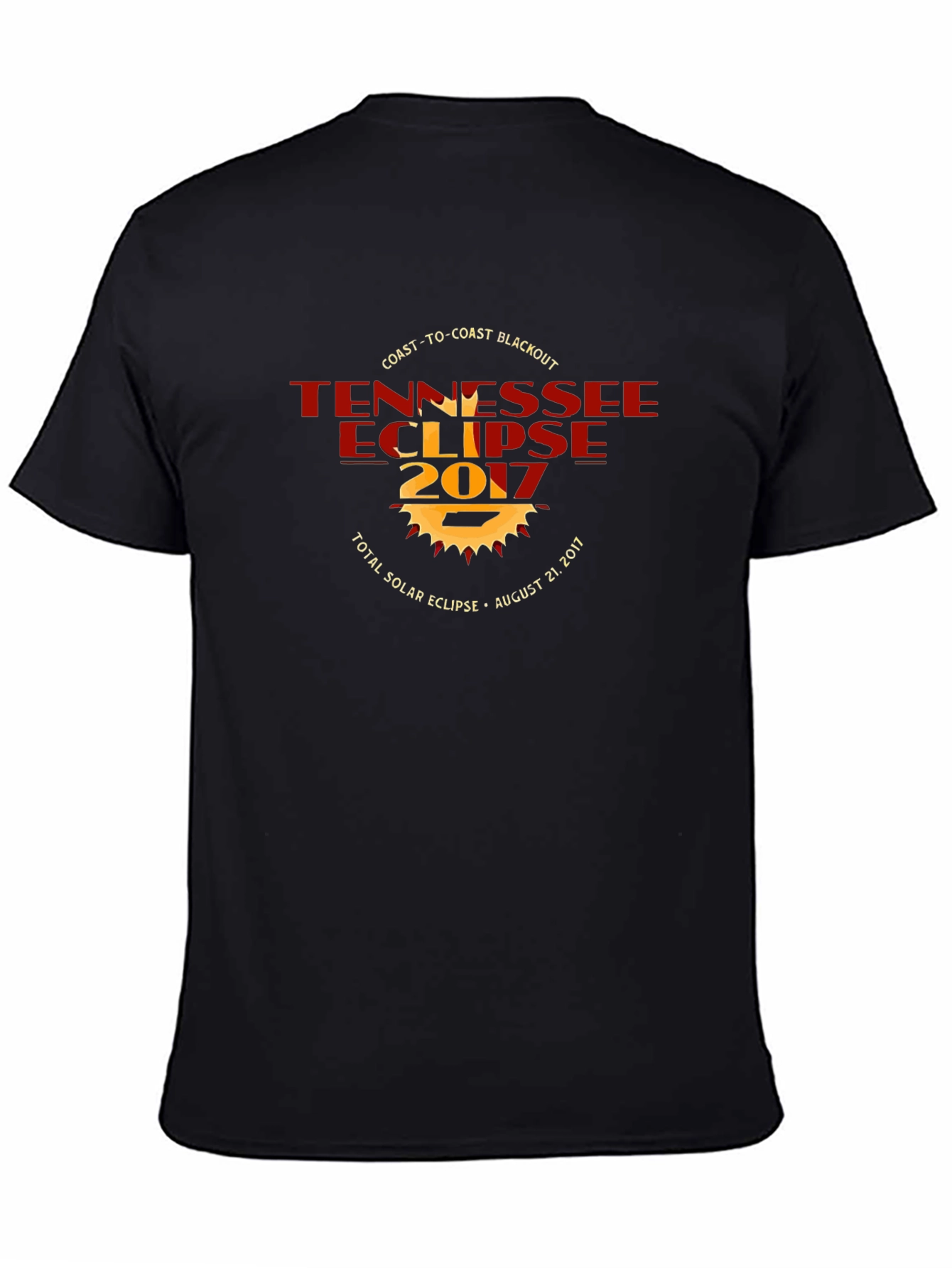 Tennessee Eclipse 2017 Black T-Shirt