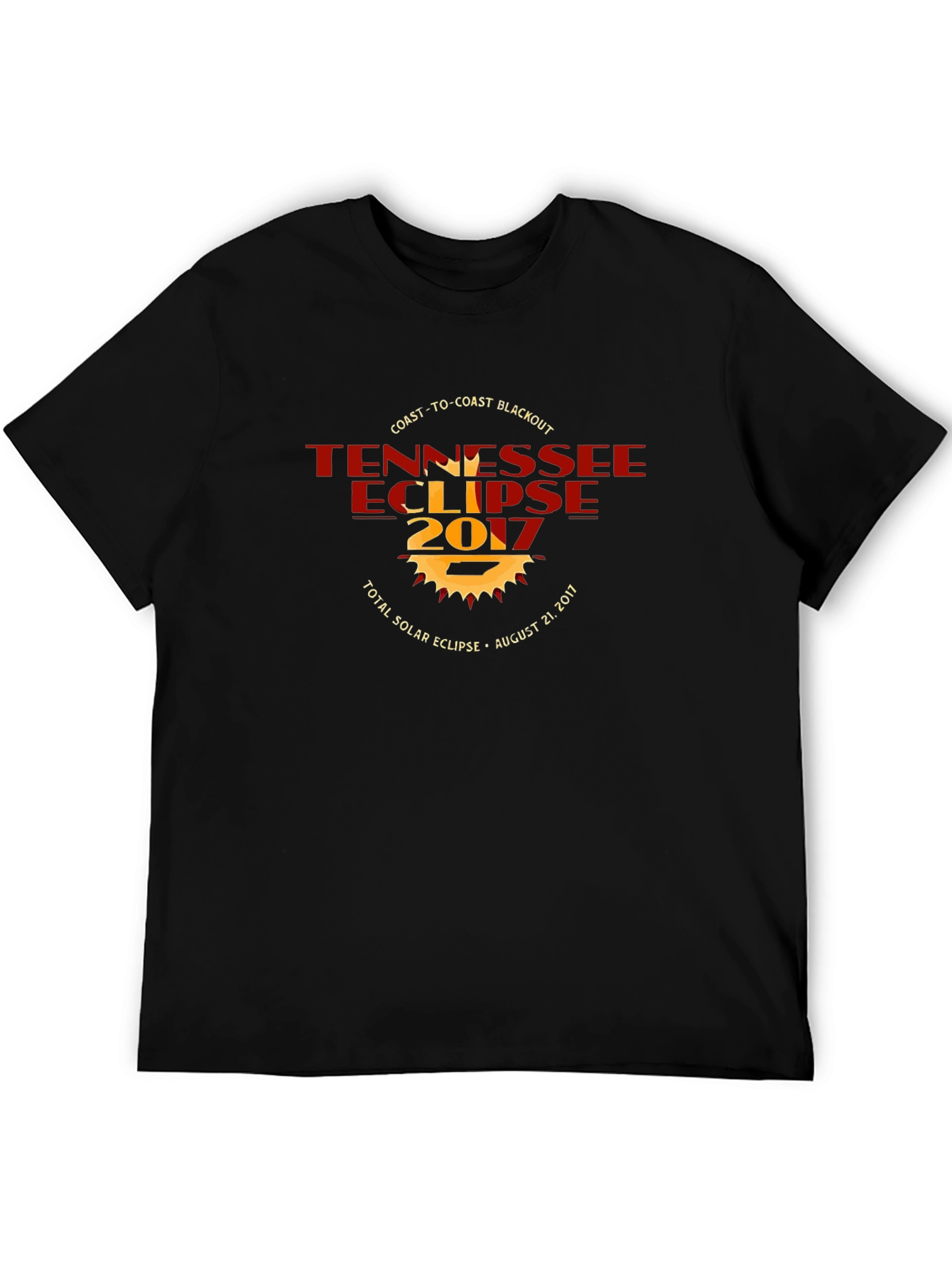 Tennessee Eclipse 2017 Black T-Shirt